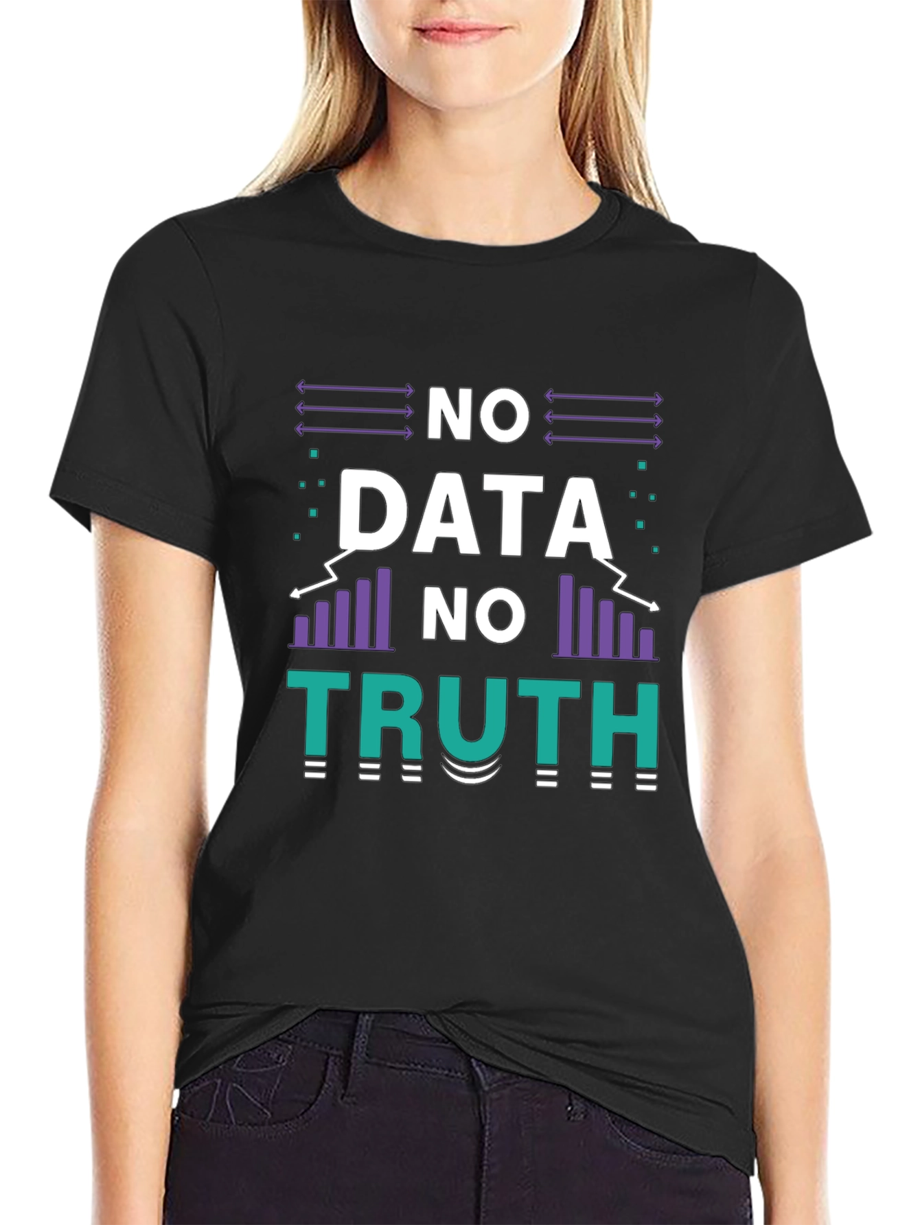 No Data No Truth Graphic T-Shirt