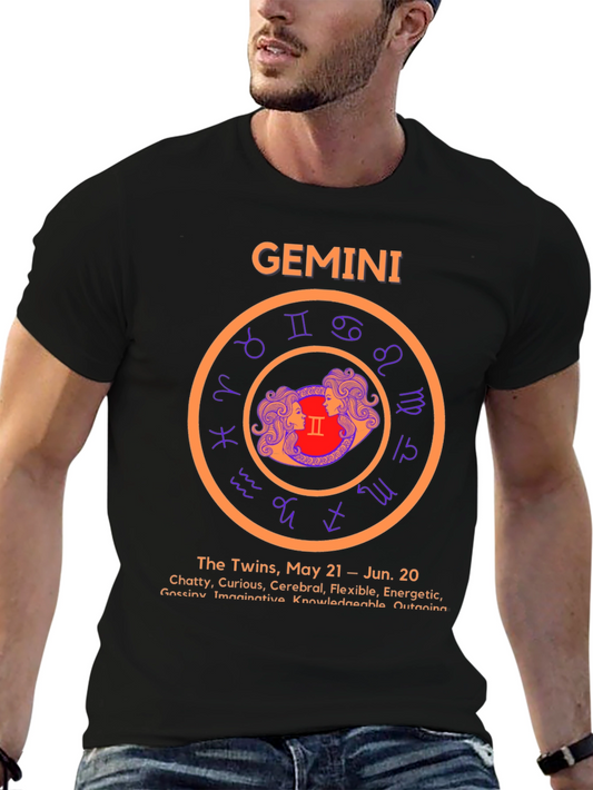 Gemini Zodiac T-Shirt - The Twins May 21-June 20