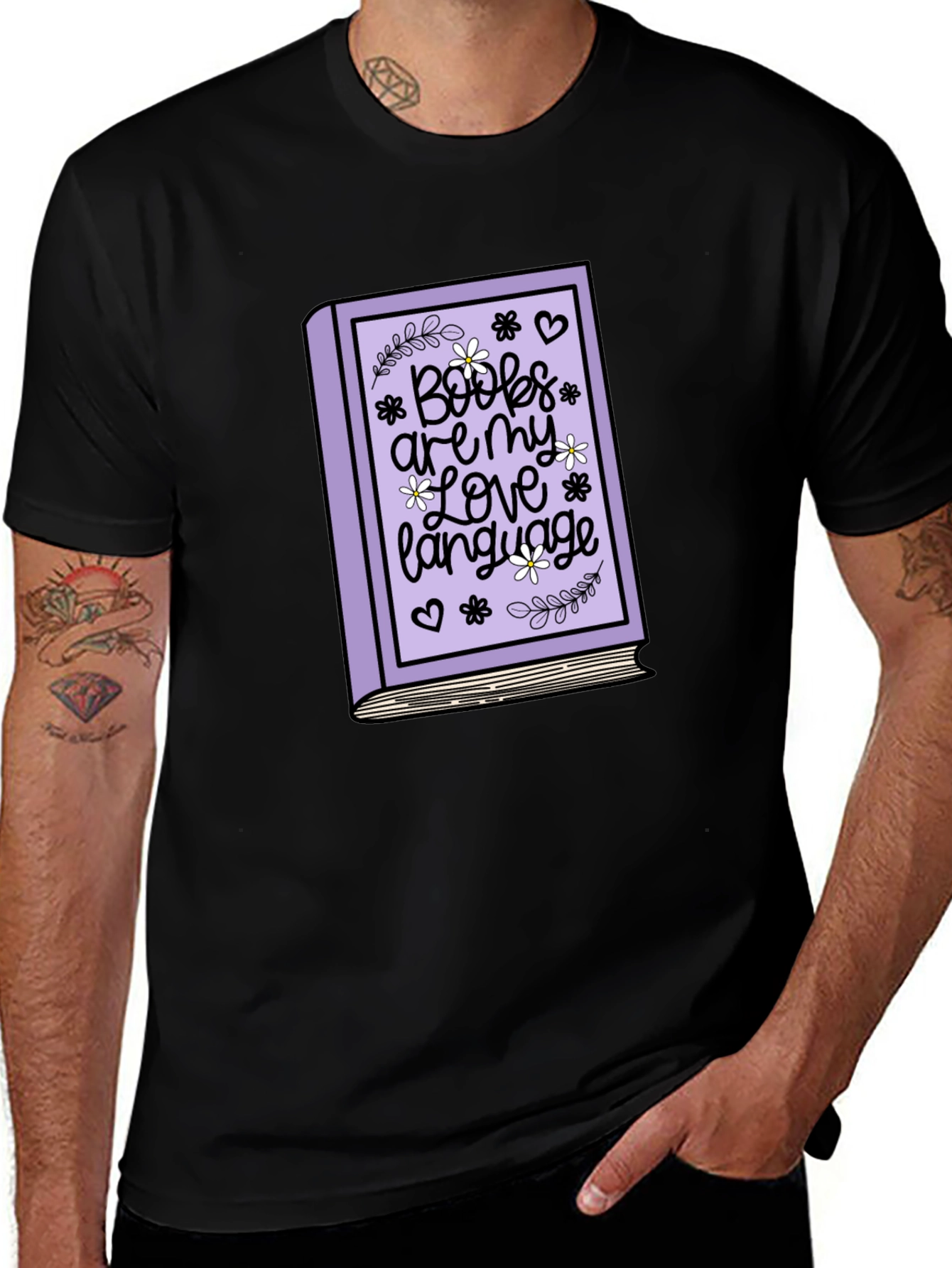 Boobs Are My Love Language Black T-Shirt