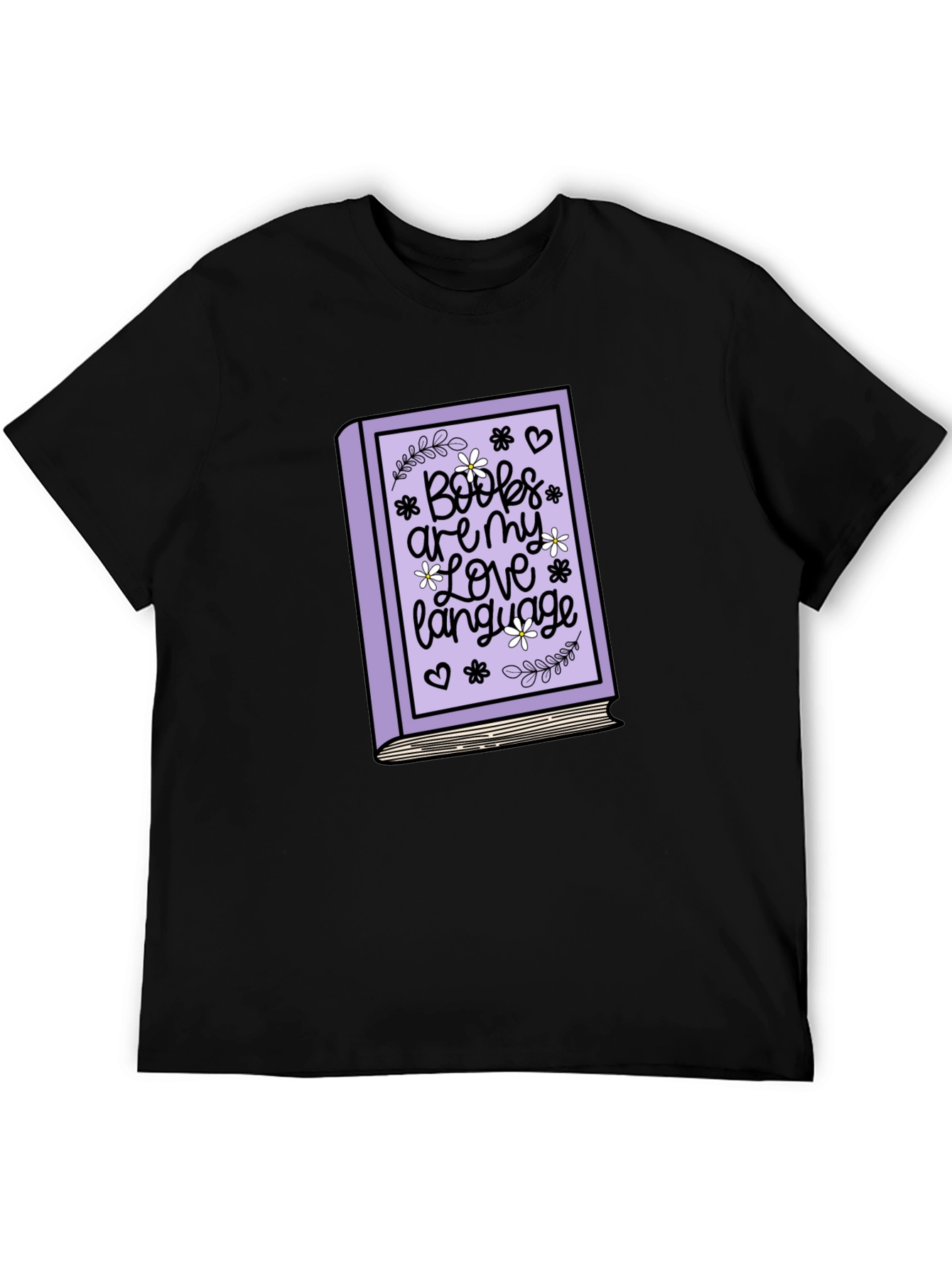 Boobs Are My Love Language Black T-Shirt