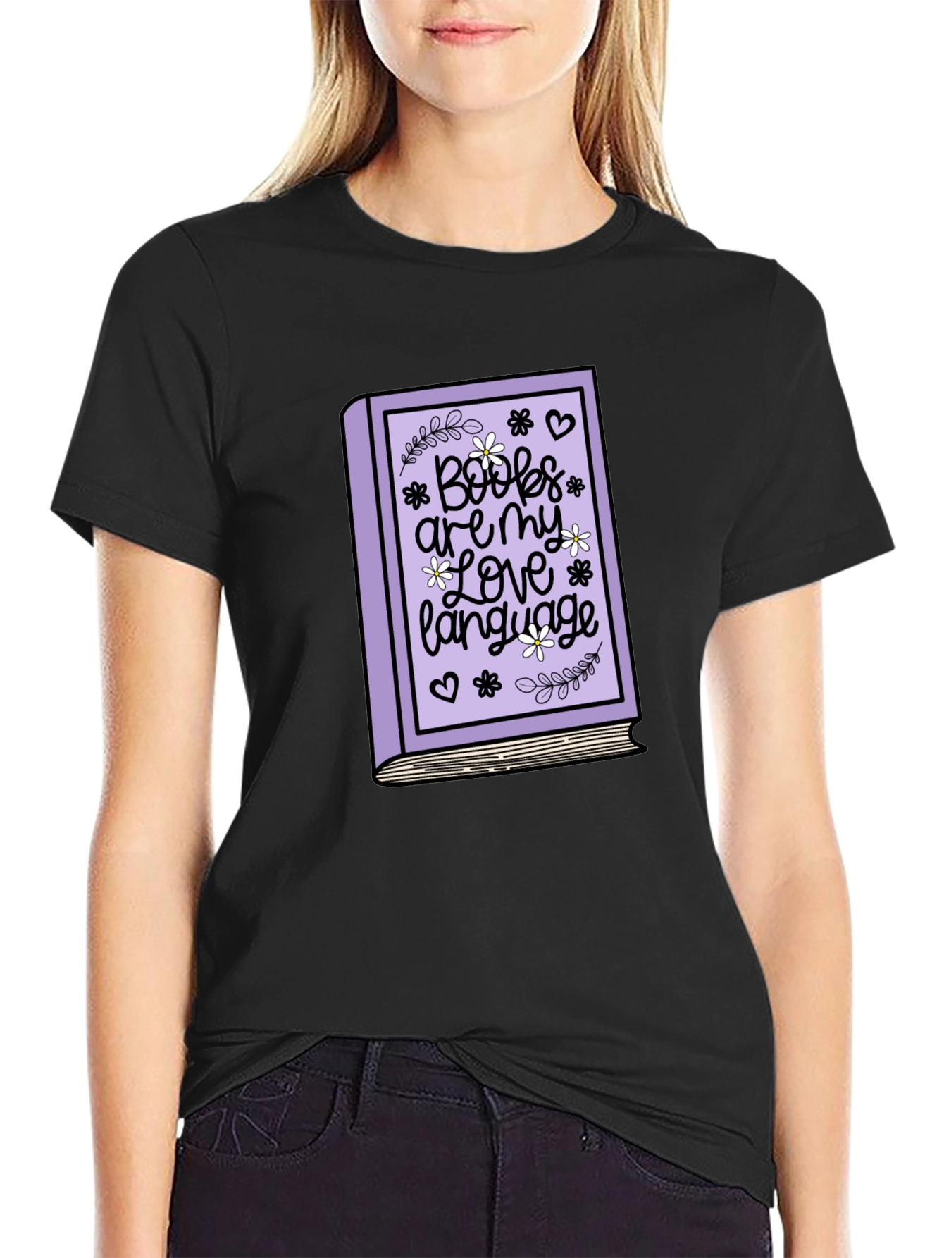 Boobs Are My Love Language Black T-Shirt
