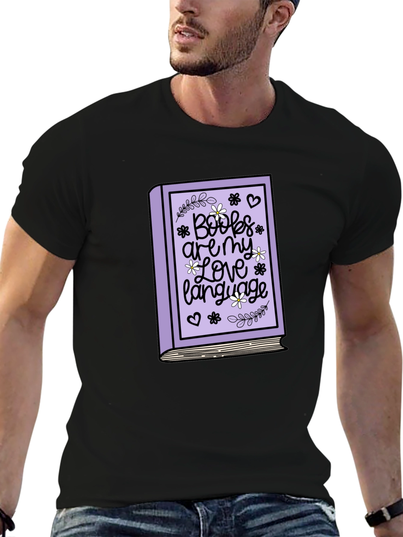 Boobs Are My Love Language Black T-Shirt