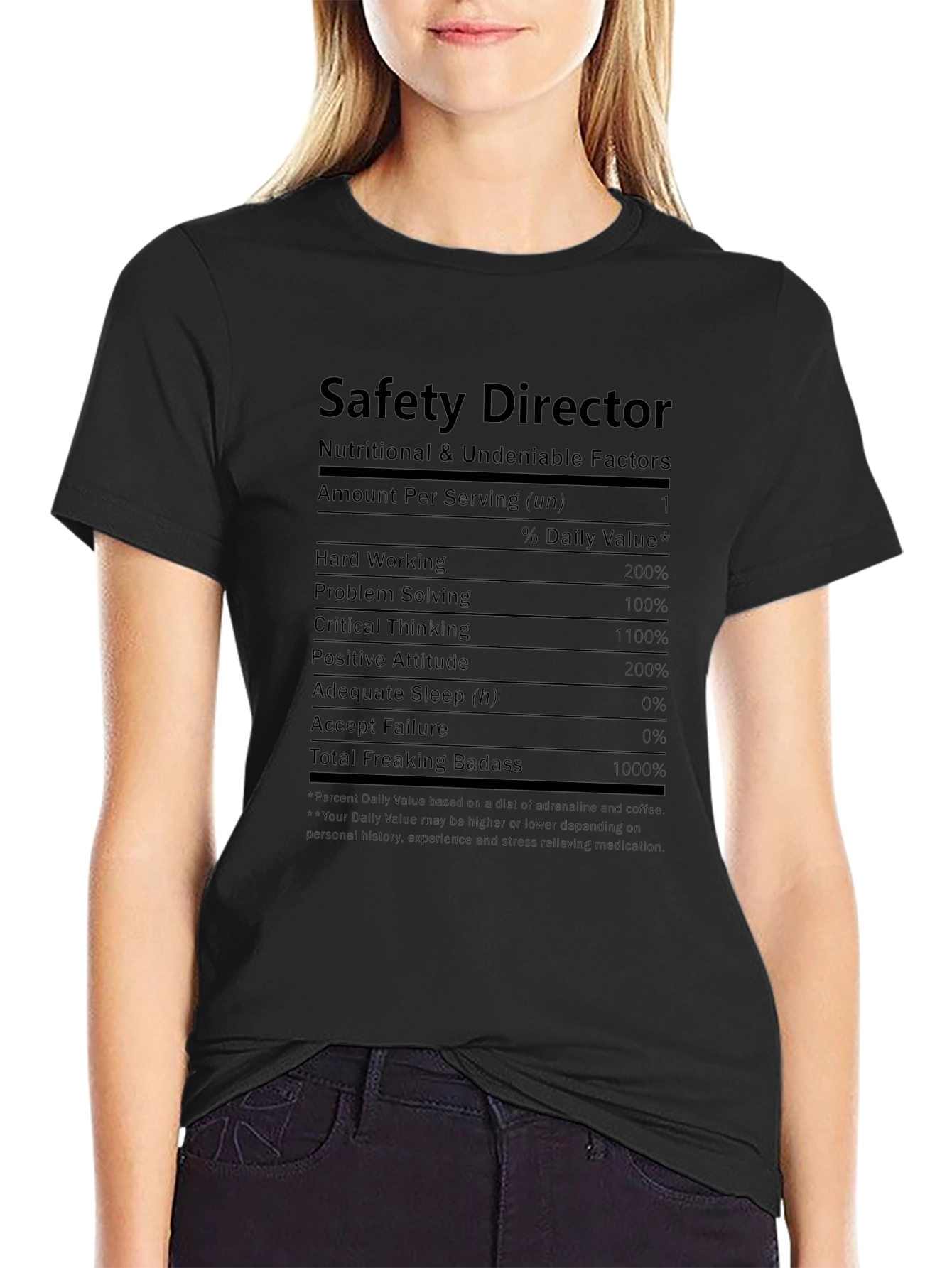 Safety Director Nutritional Facts T-Shirt