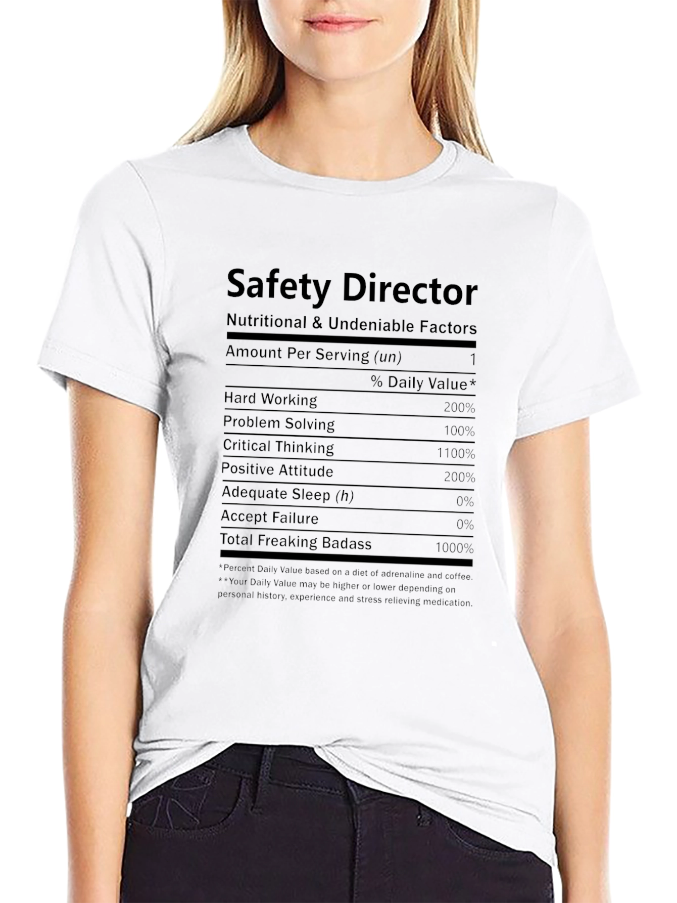 Safety Director Nutritional Facts T-Shirt