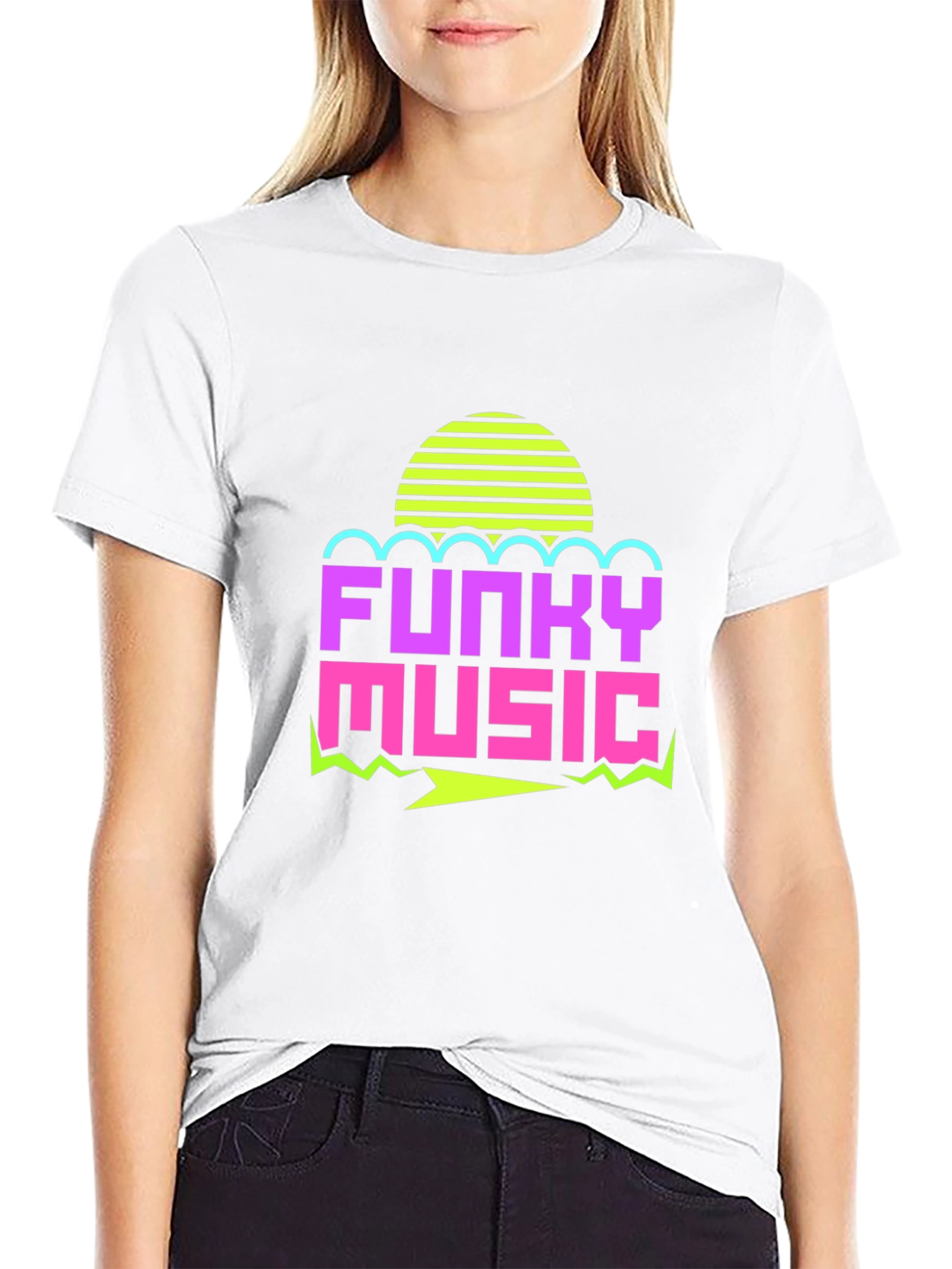 Funky Music Graphic Tee - Retro 80s Style T-Shirt