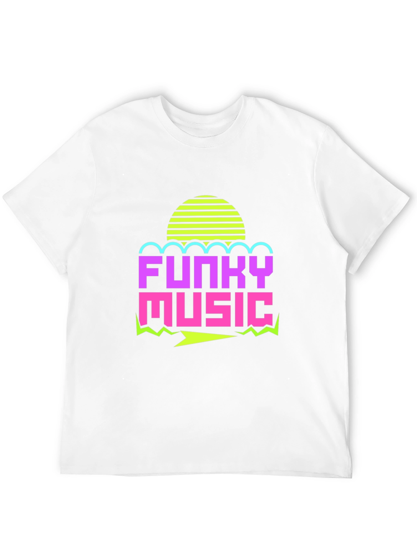 Funky Music Graphic Tee - Retro 80s Style T-Shirt