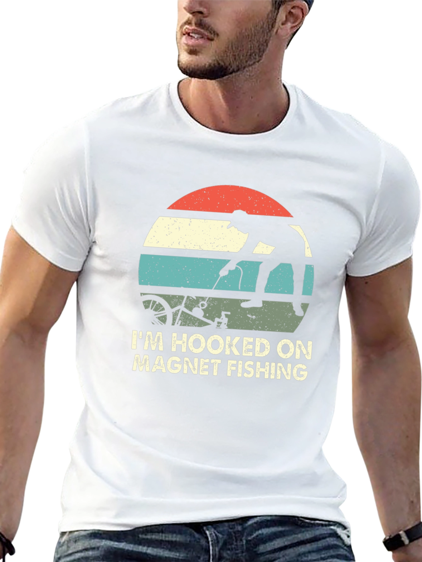 Magnet Fishing T-Shirt - Hooked on Magnet Fishing Tee