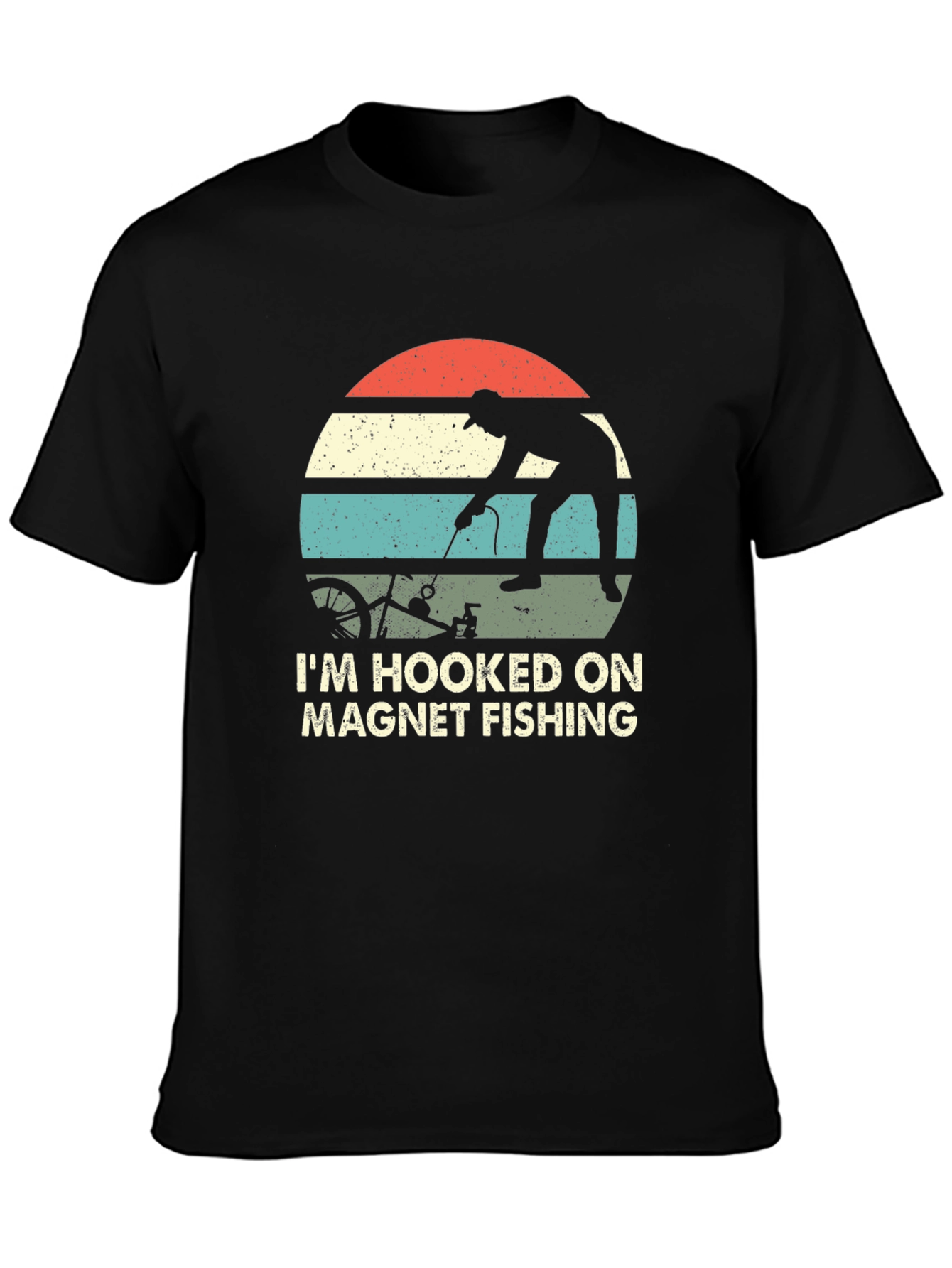 Magnet Fishing T-Shirt - Hooked on Magnet Fishing Tee