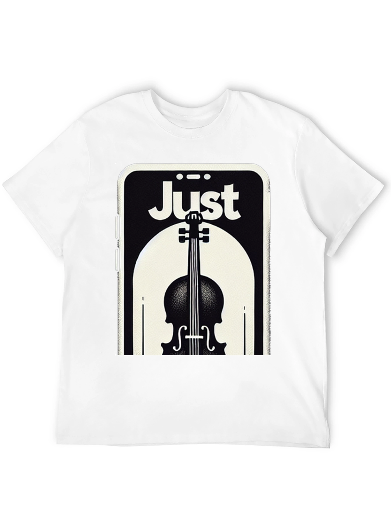 Just A Musician T-Shirt Black Cotton Graphic Tee