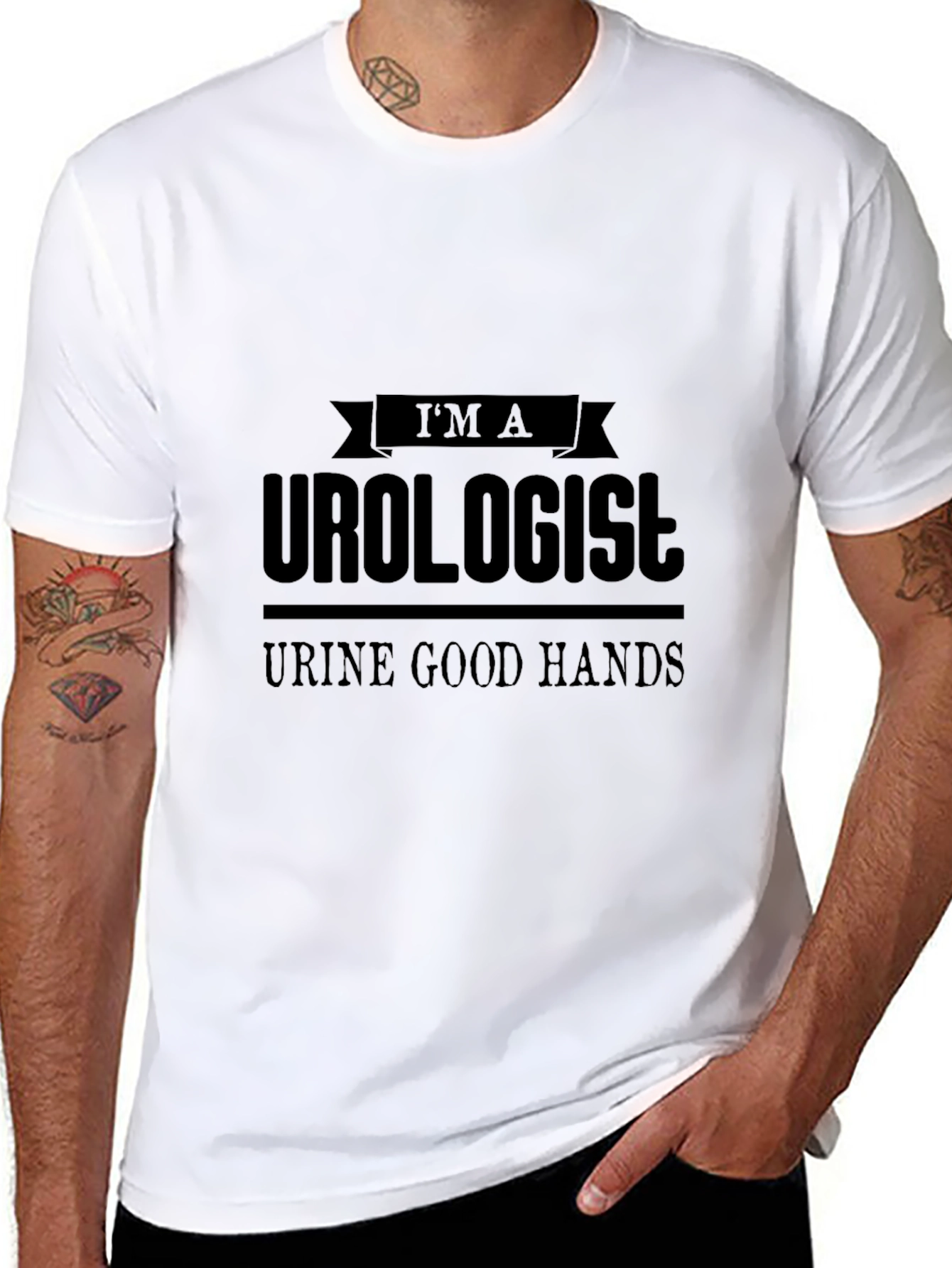 Urologist Humor T-Shirt - Urine Good Hands Tee