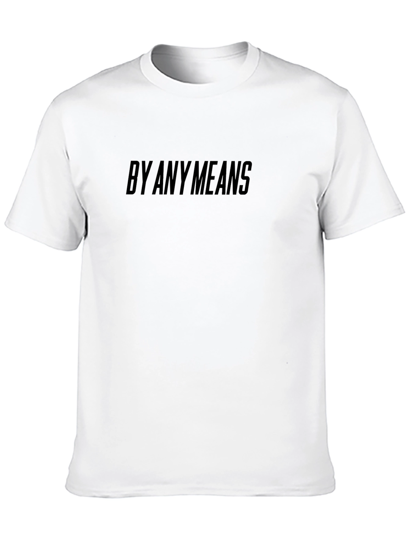 By Any Means Black Graphic Tee