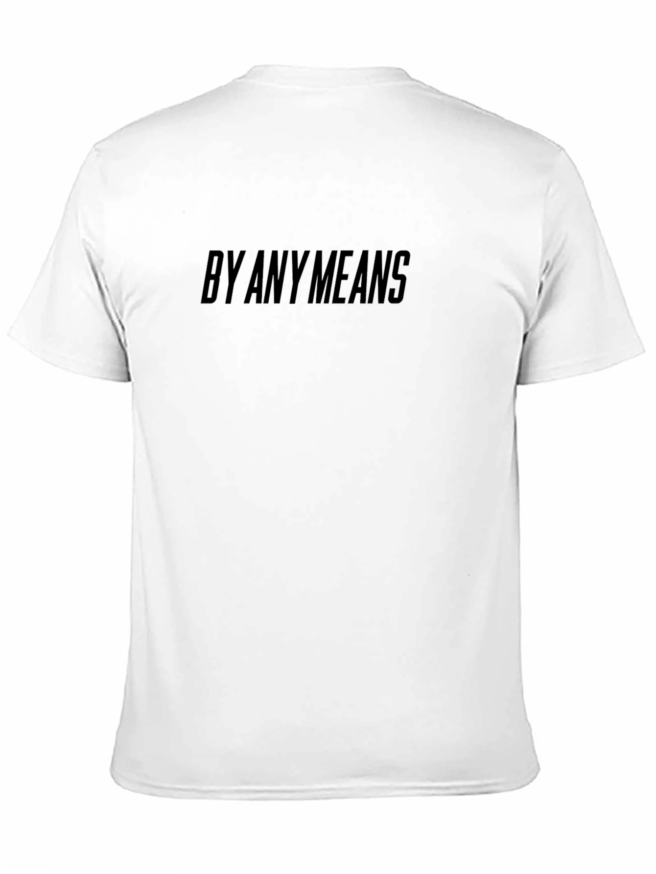 By Any Means Black Graphic Tee