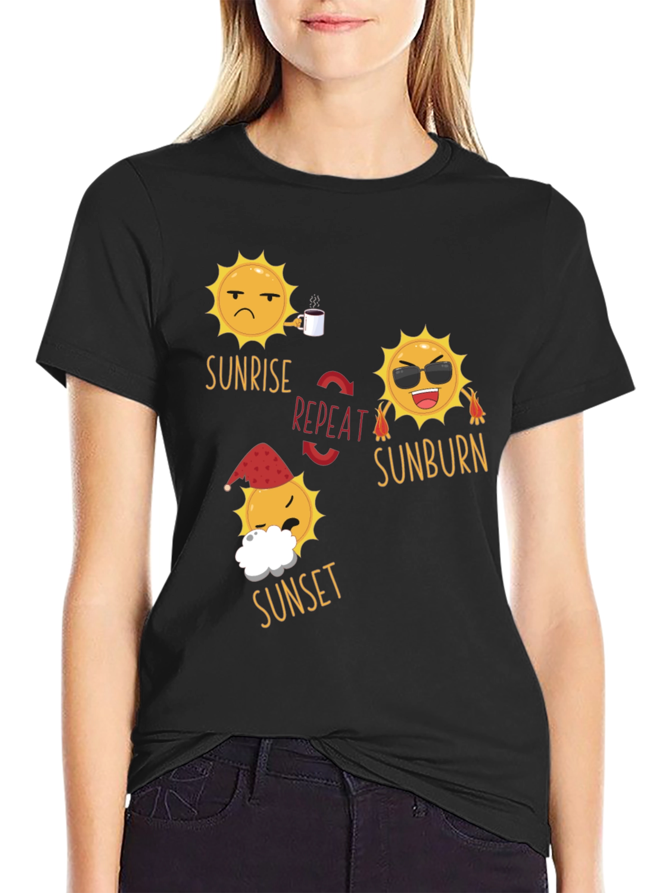 Sunrise Sunset Repeat T-Shirt
