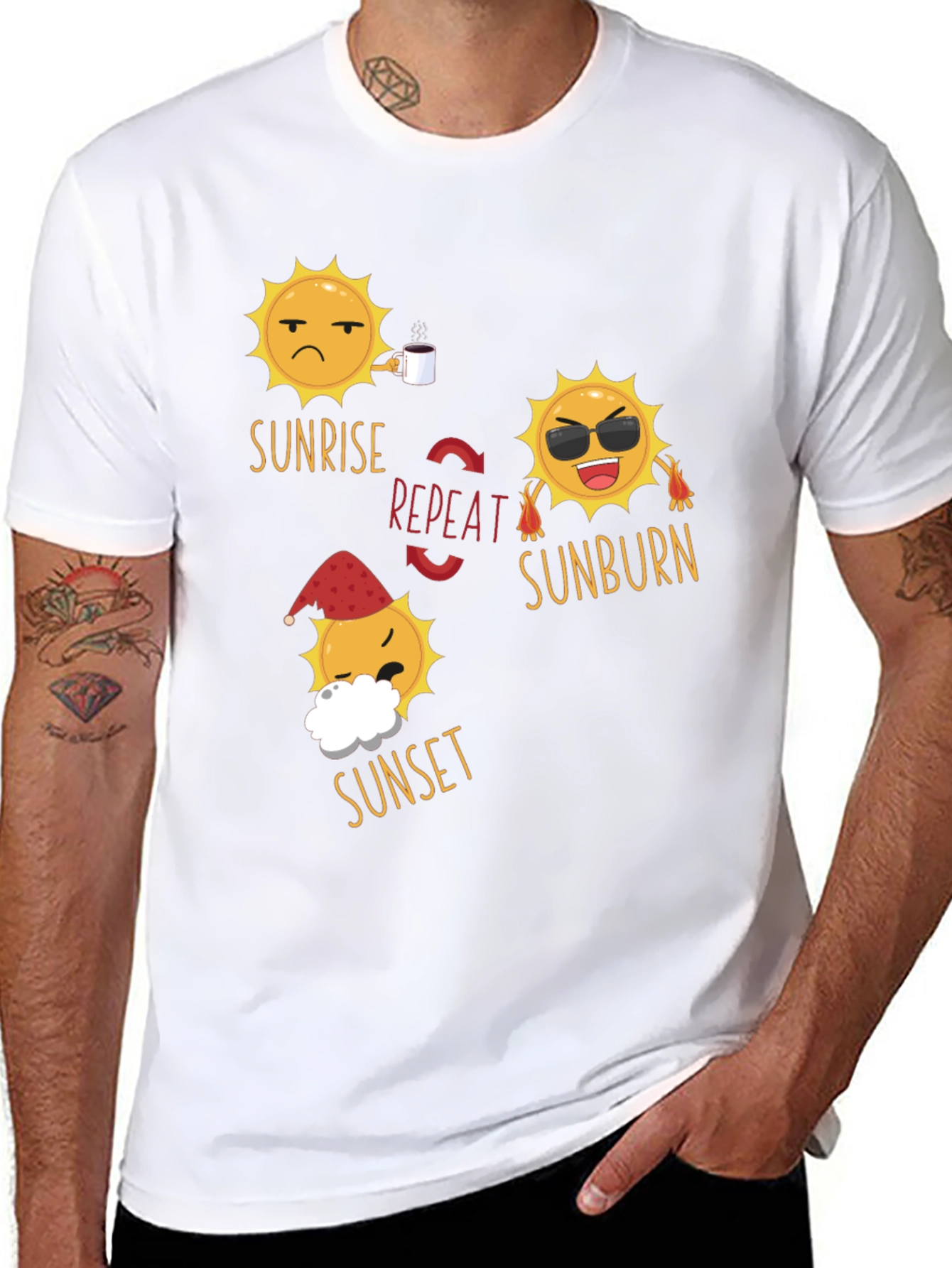 Sunrise Sunset Repeat T-Shirt