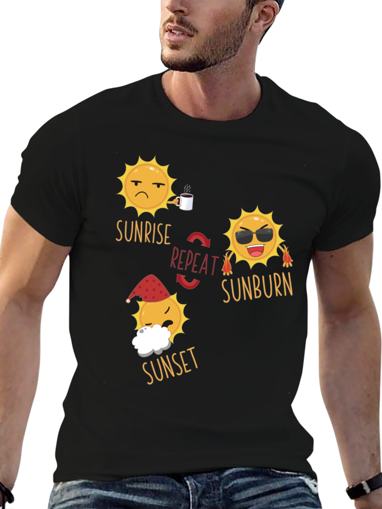 Sunrise Sunset Repeat T-Shirt