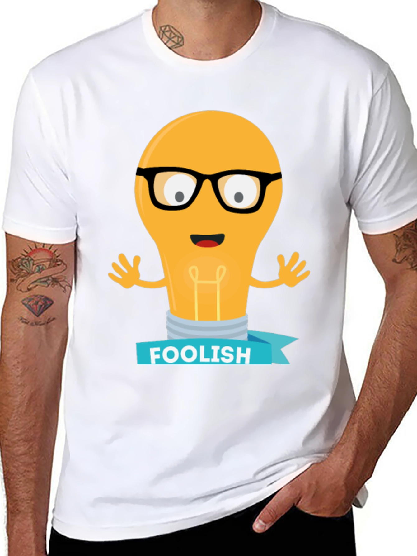 Foolish Idea T-Shirt - Black Cotton Blend