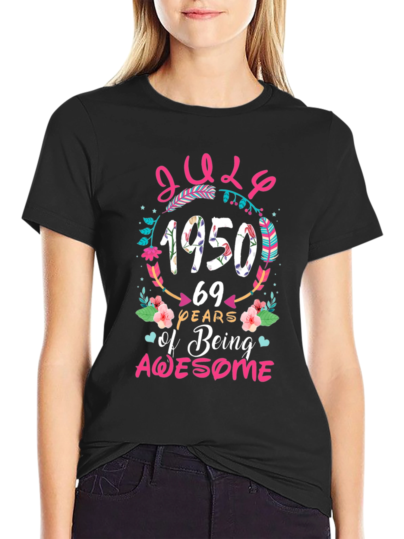 July 1950 Birthday Graphic T-Shirt