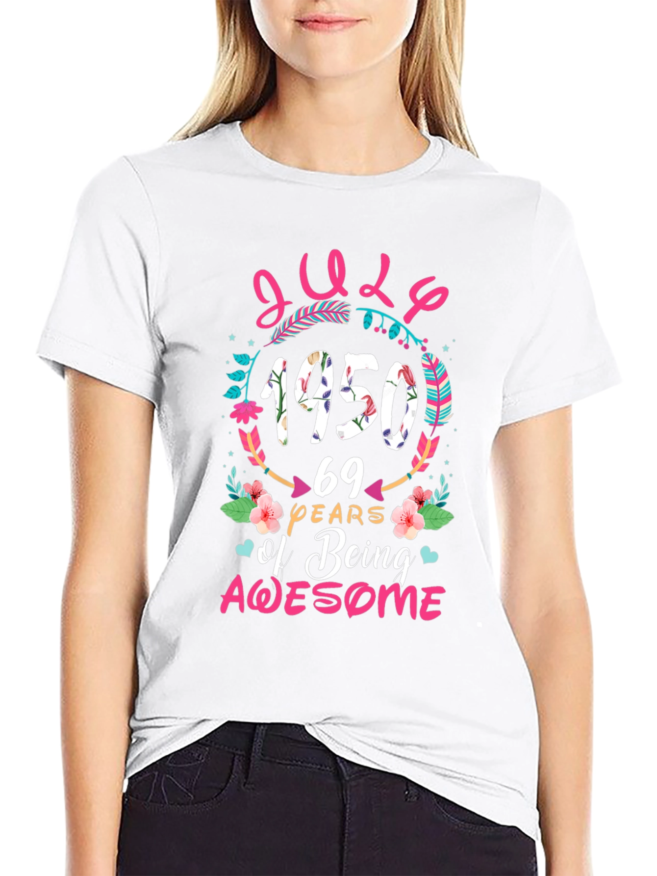 July 1950 Birthday Graphic T-Shirt