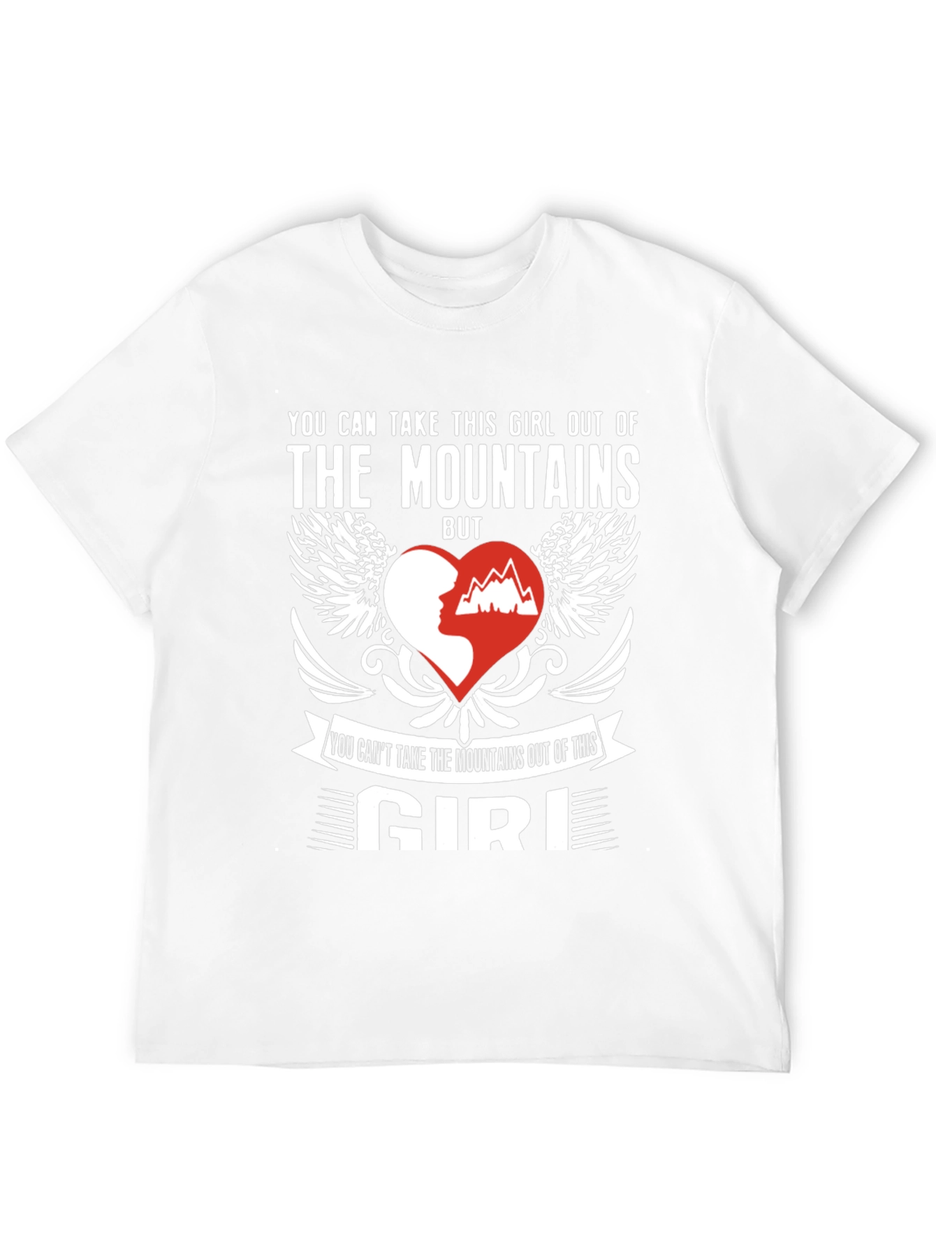 Mountains Girl Graphic Tee - Outdoor Adventure Shirt