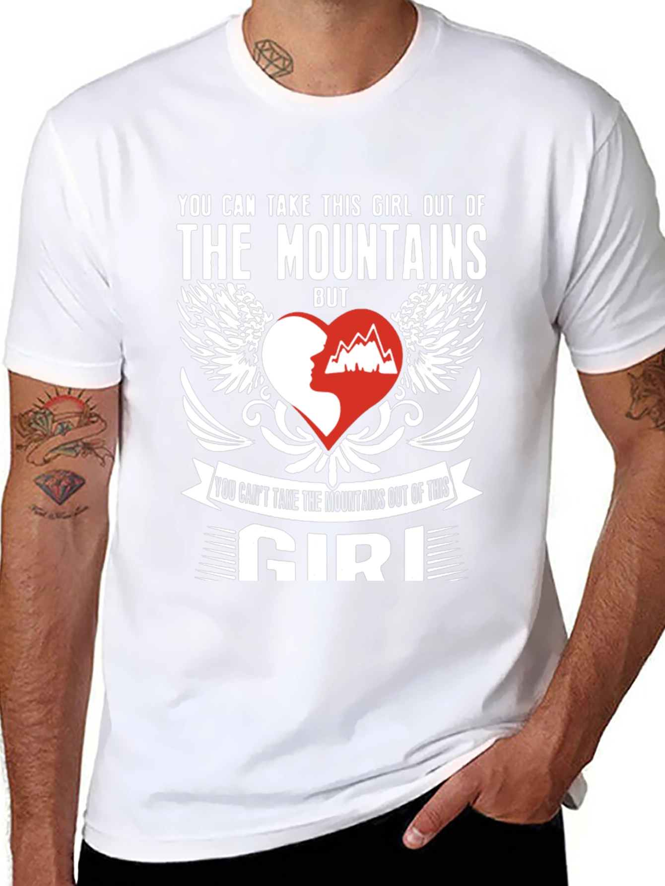 Mountains Girl Graphic Tee - Outdoor Adventure Shirt