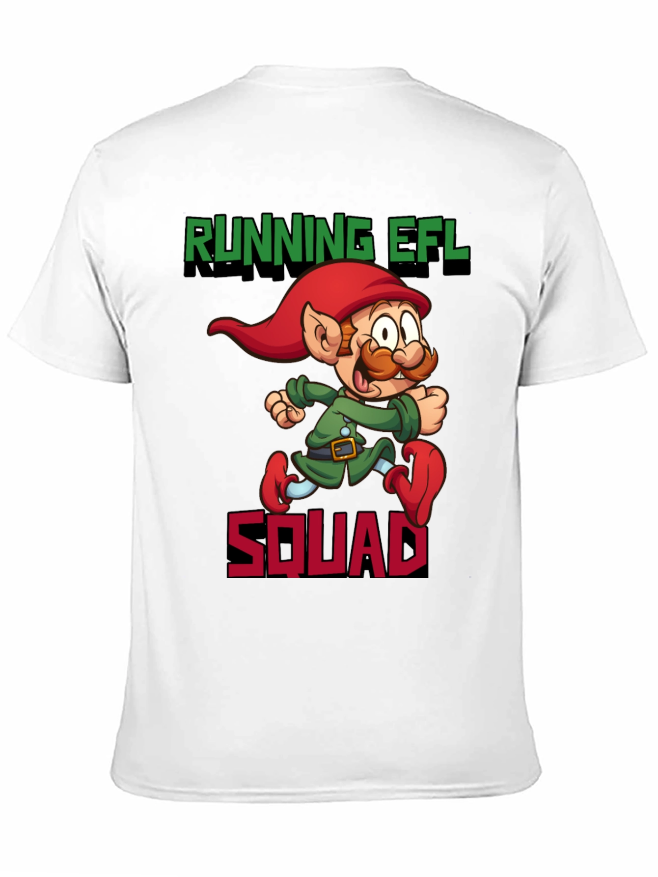 Running EFL Squad Graphic Tee - Black Cotton T-Shirt