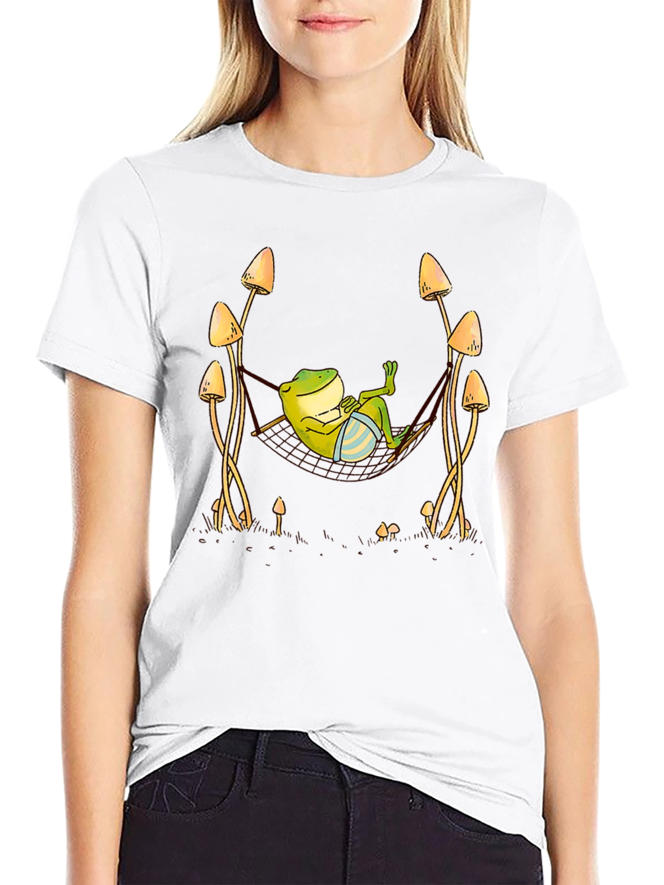 Frog Hammock Graphic T-Shirt