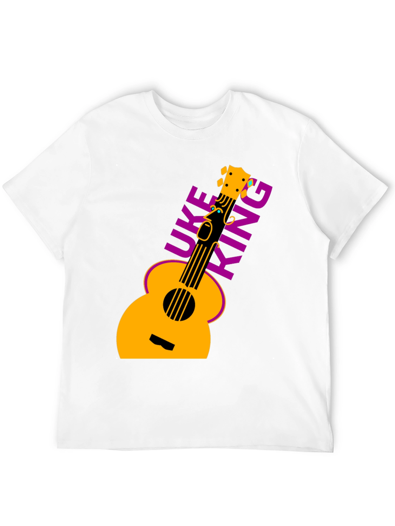 Uke King Graphic Tee - Black T-Shirt Ukulele Music