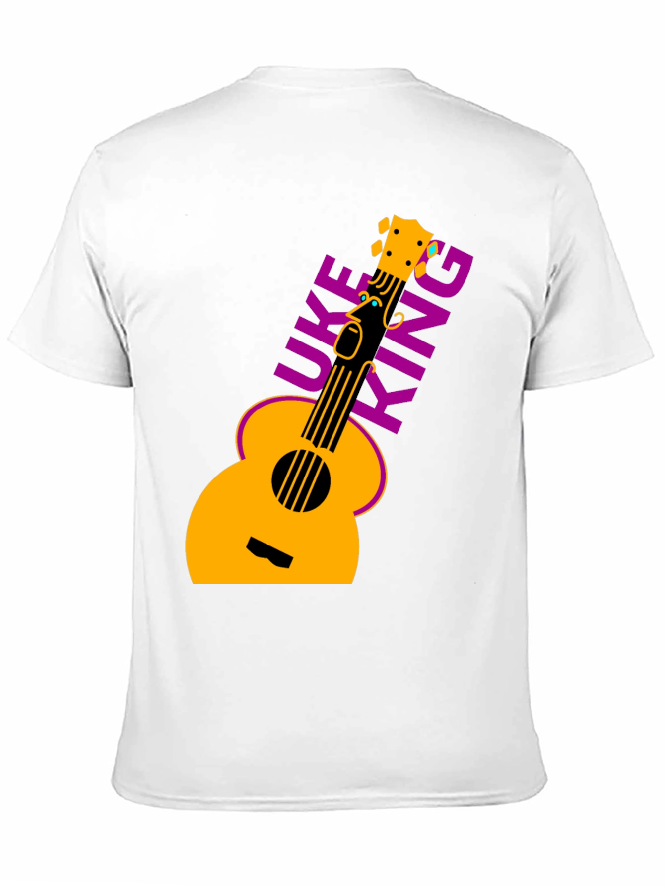 Uke King Graphic Tee - Black T-Shirt Ukulele Music