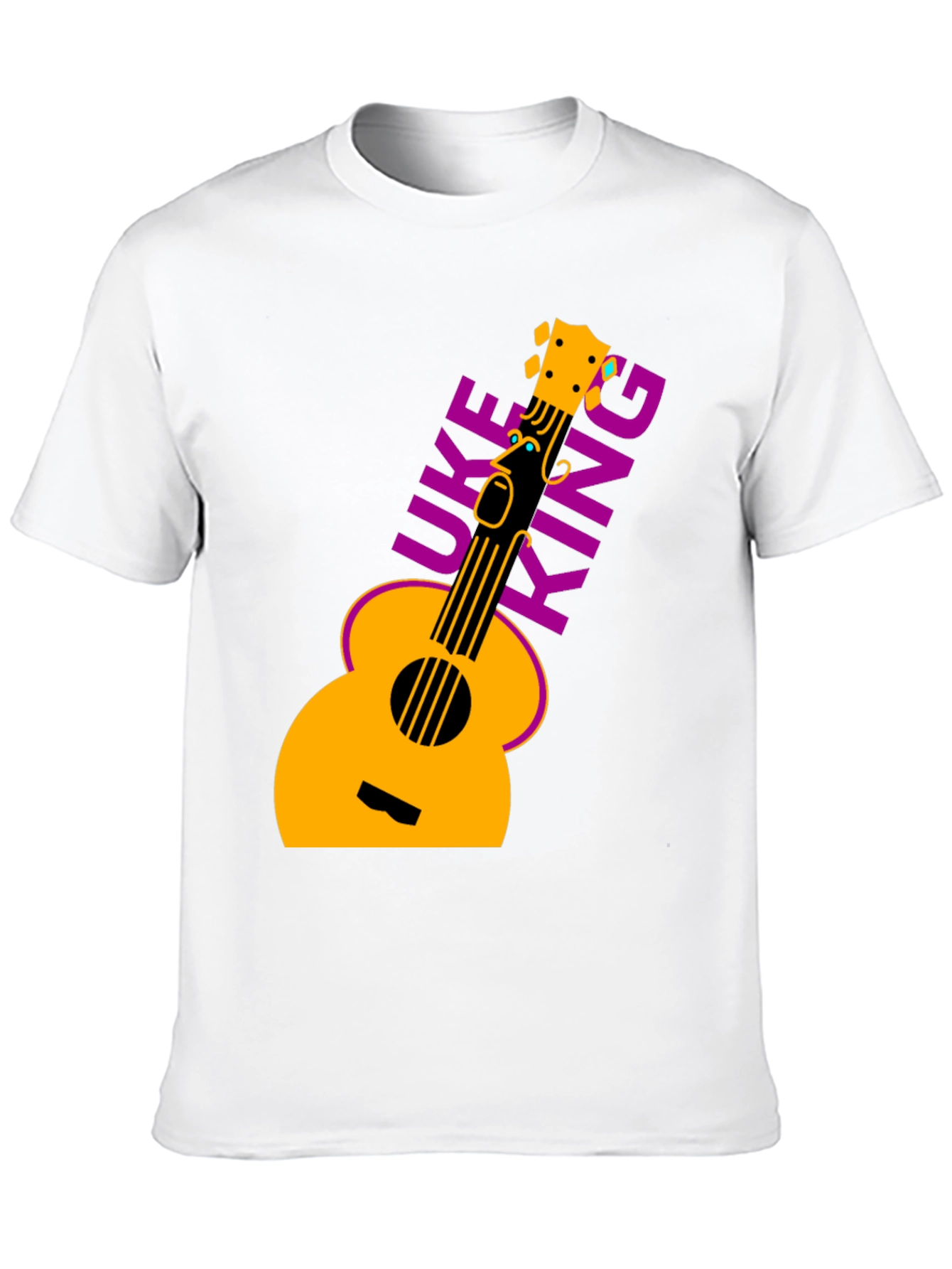 Uke King Graphic Tee - Black T-Shirt Ukulele Music