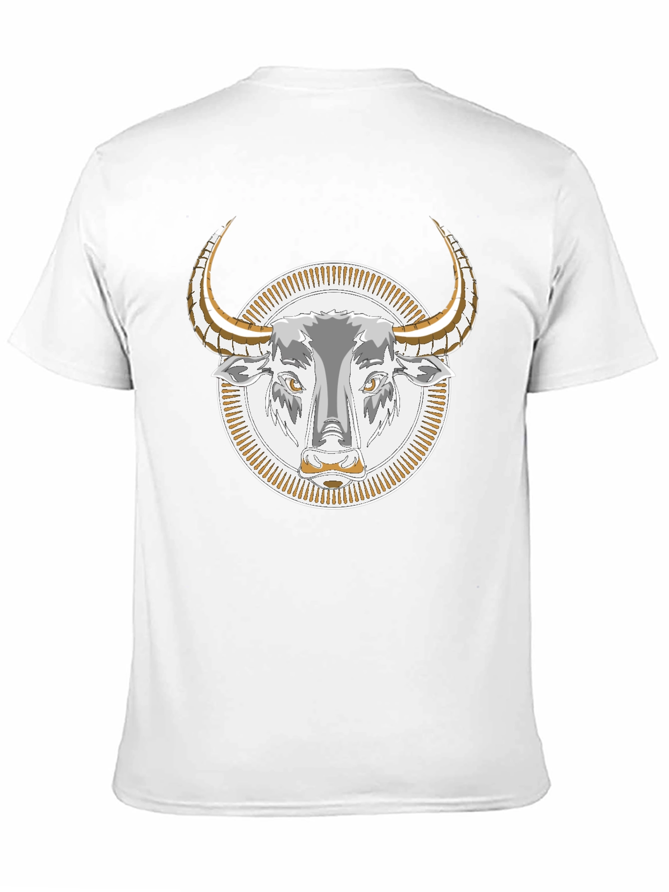 Bull Graphic Tee - Black Cotton T-Shirt