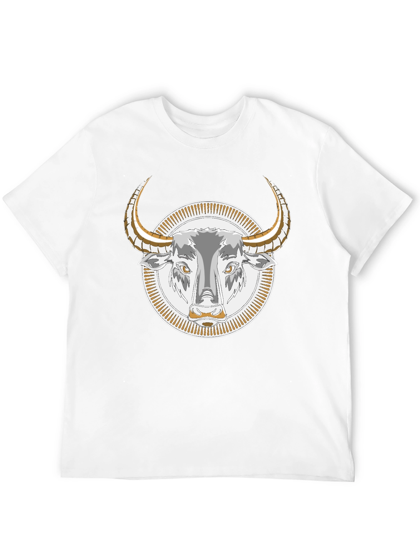 Bull Graphic Tee - Black Cotton T-Shirt