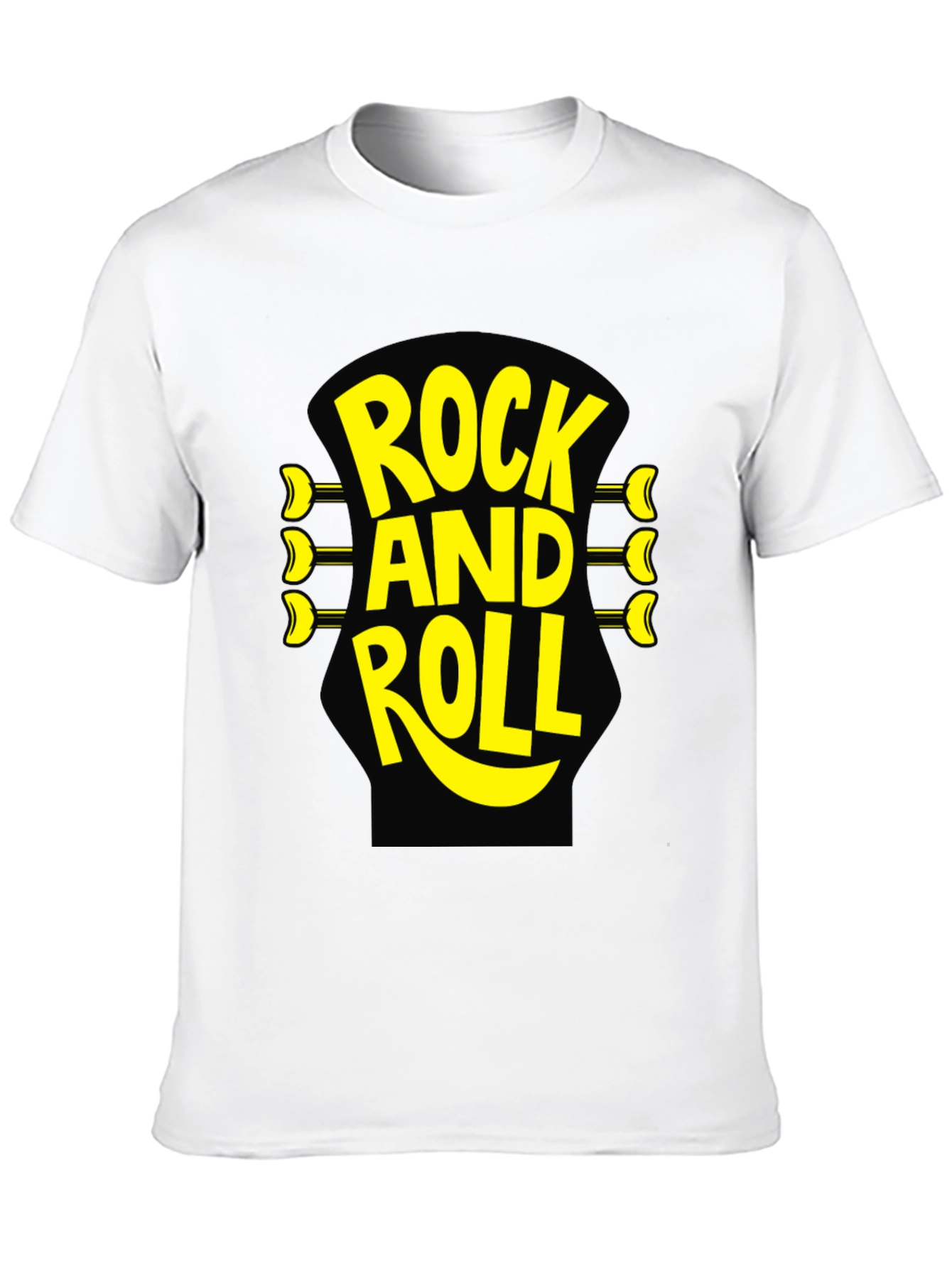 Rock and Roll Graphic T-Shirt - Black