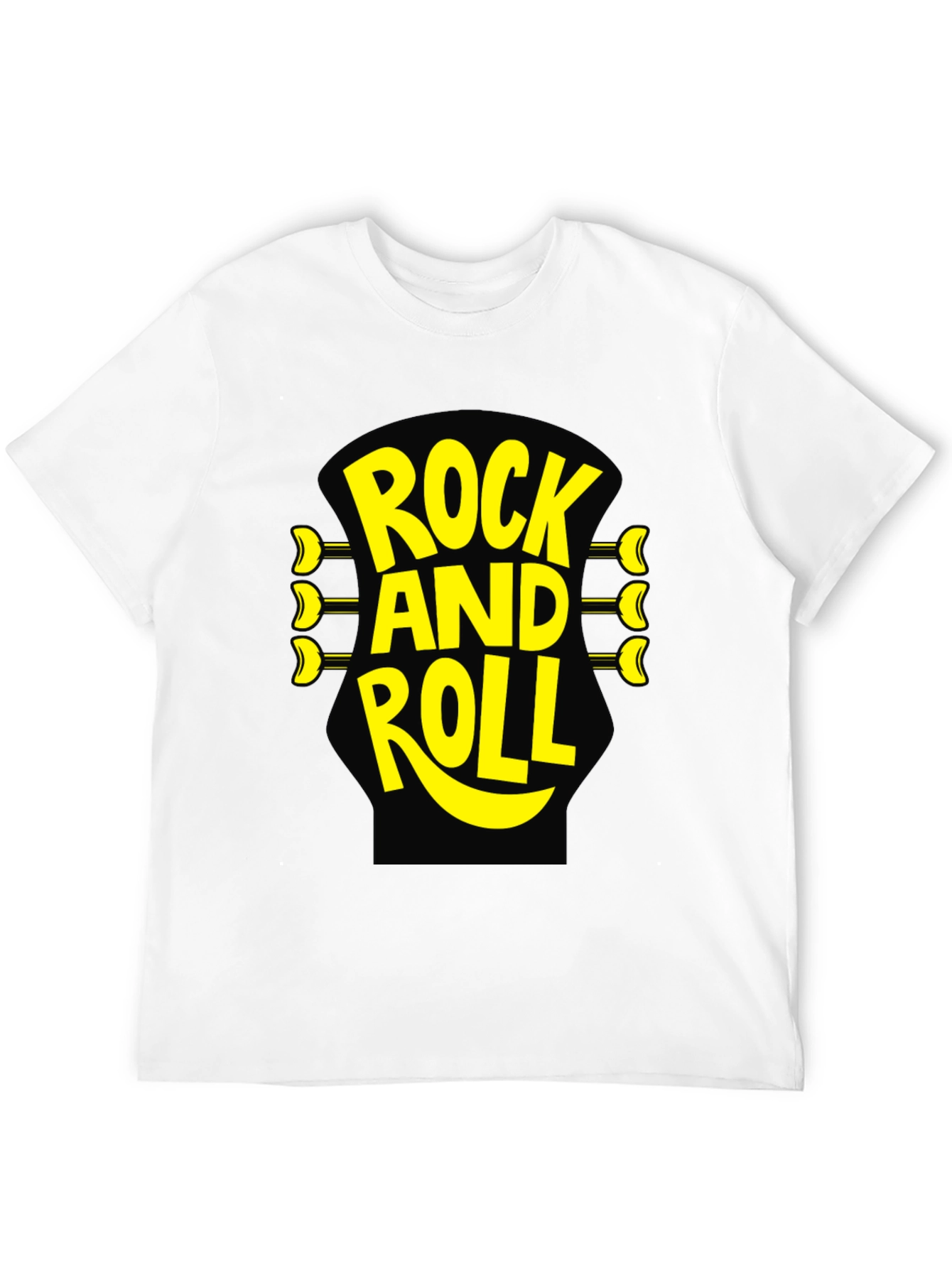 Rock and Roll Graphic T-Shirt - Black