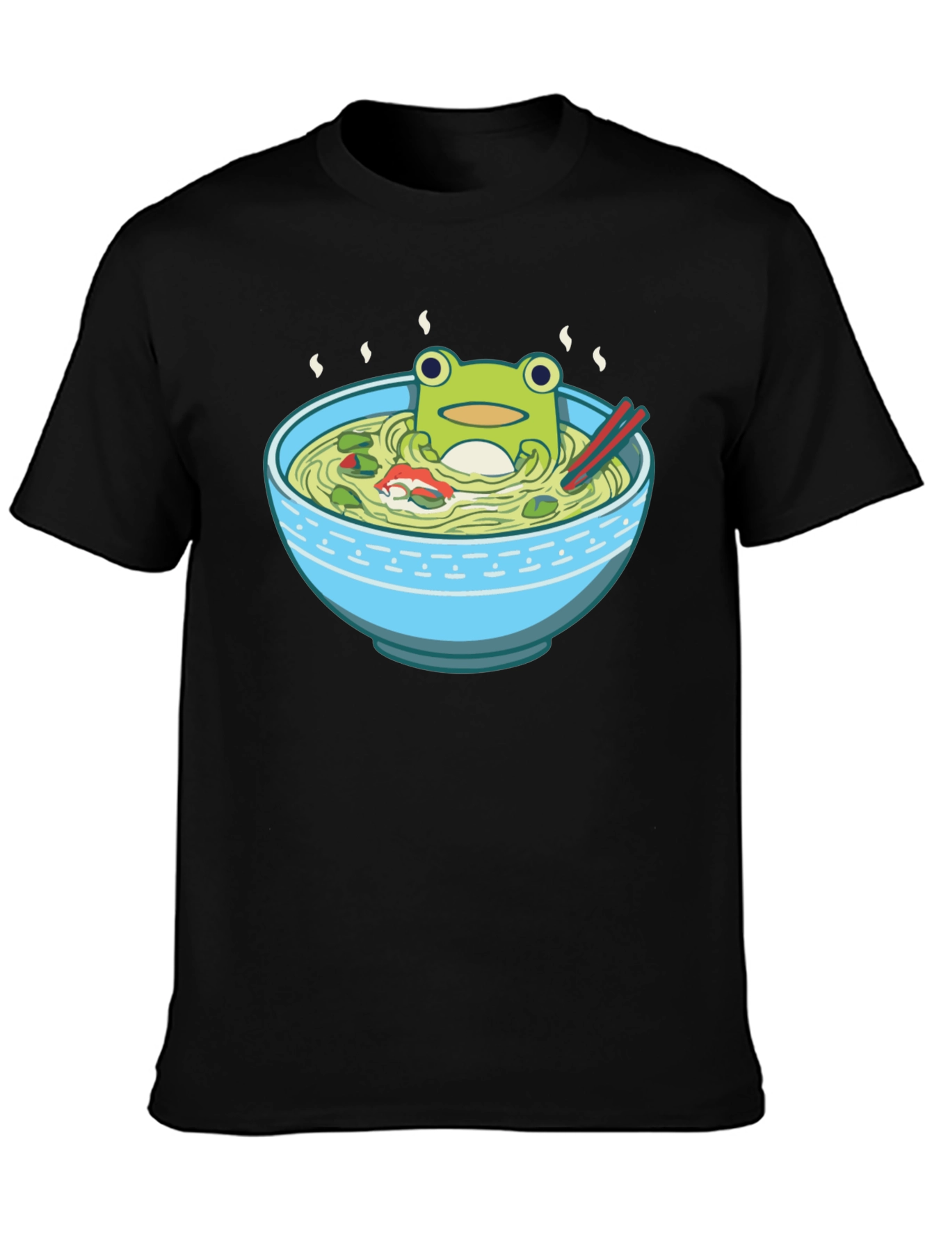Frog in Ramen Bowl Graphic Tee