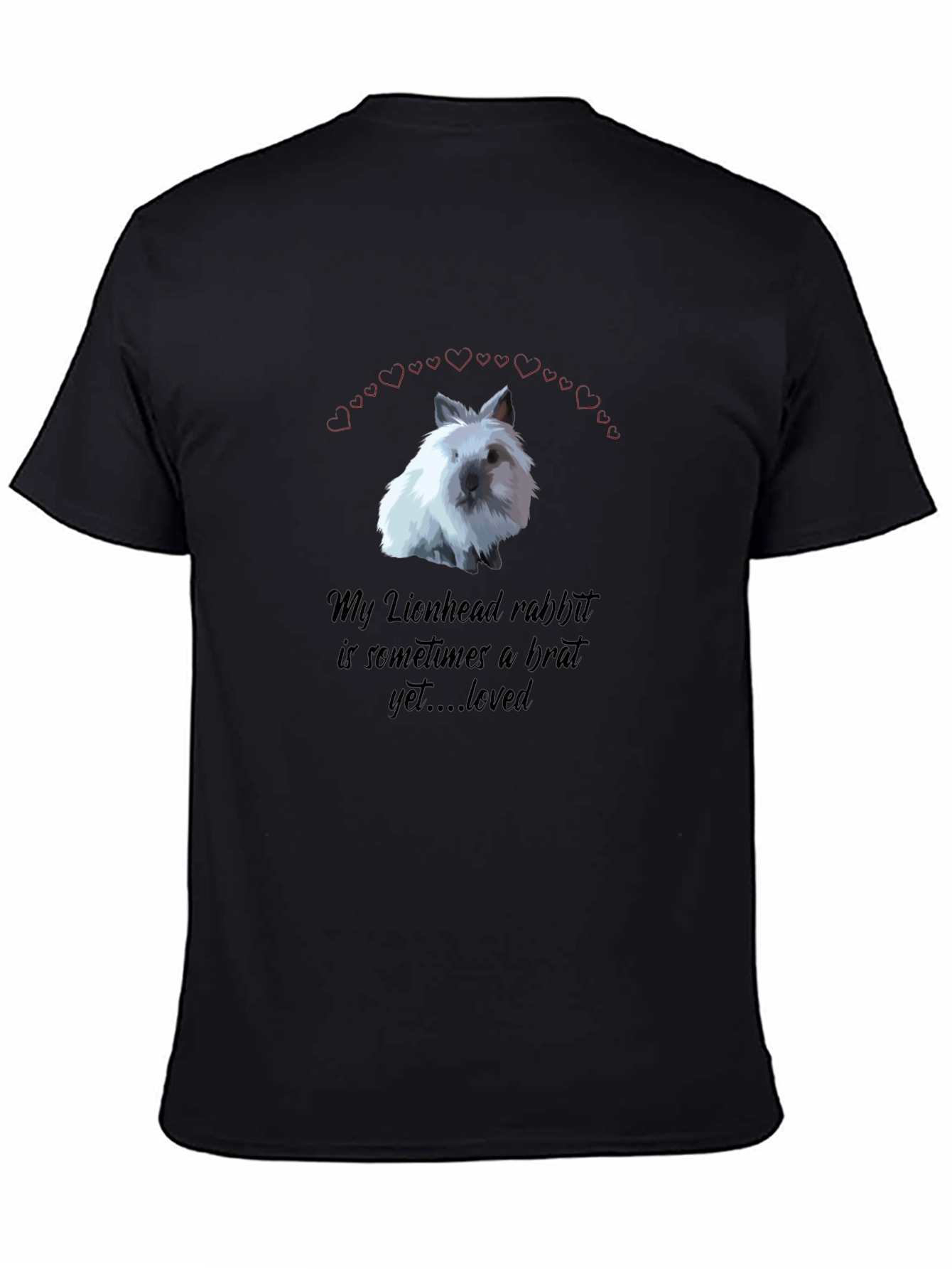 Lionhead Rabbit Brat Lover T-Shirt Cute Pet Graphic Tee
