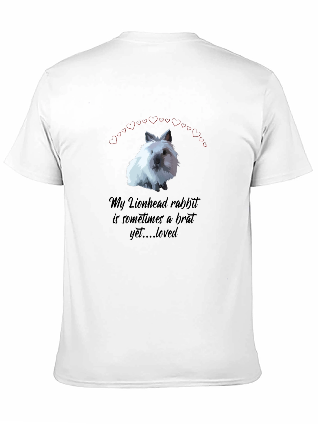 Lionhead Rabbit Brat Lover T-Shirt Cute Pet Graphic Tee