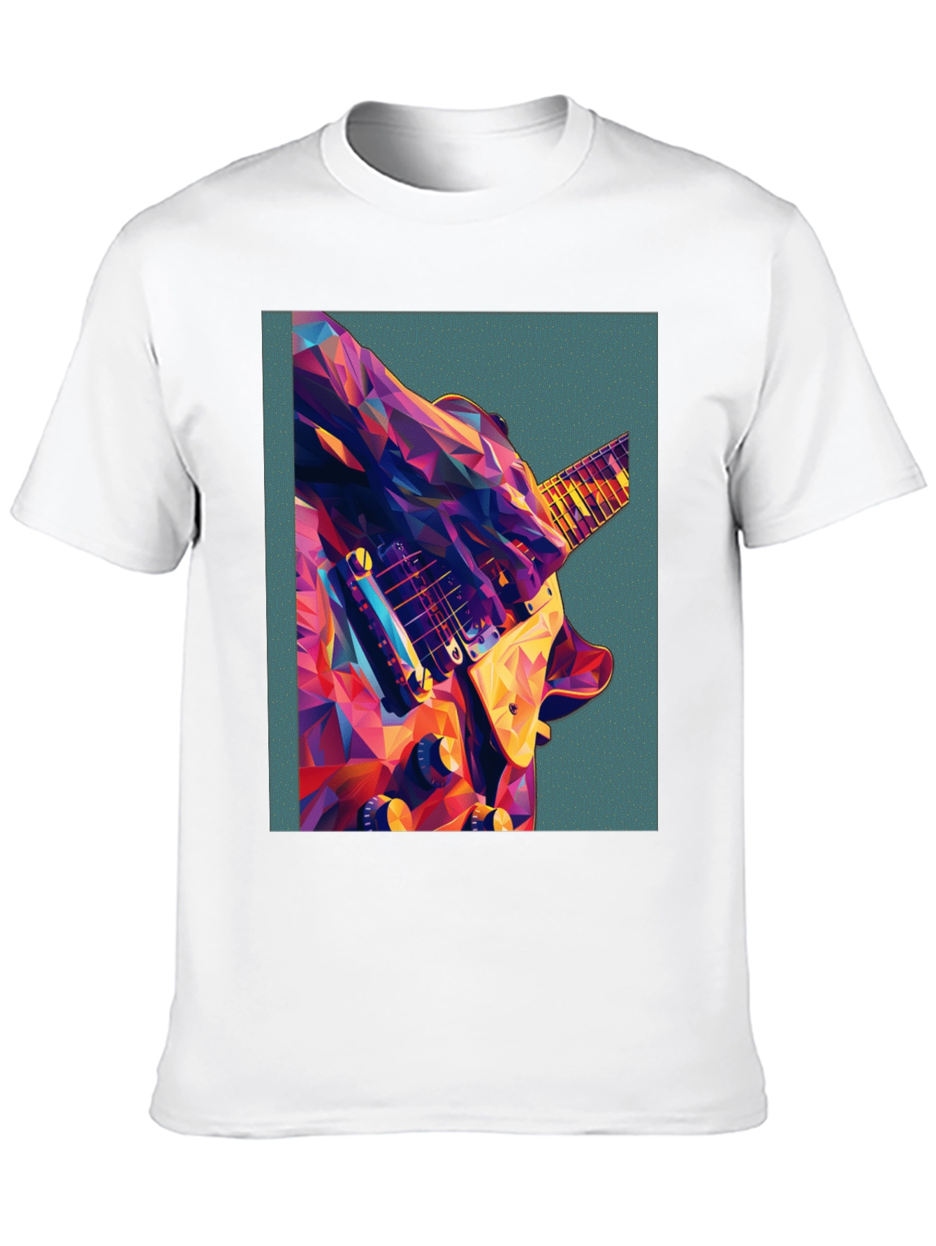 Abstract Guitar Graphic Tee - Music Lover Shirt