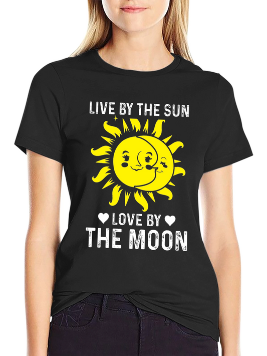 Live By The Sun Love By The Moon Graphic T-Shirt