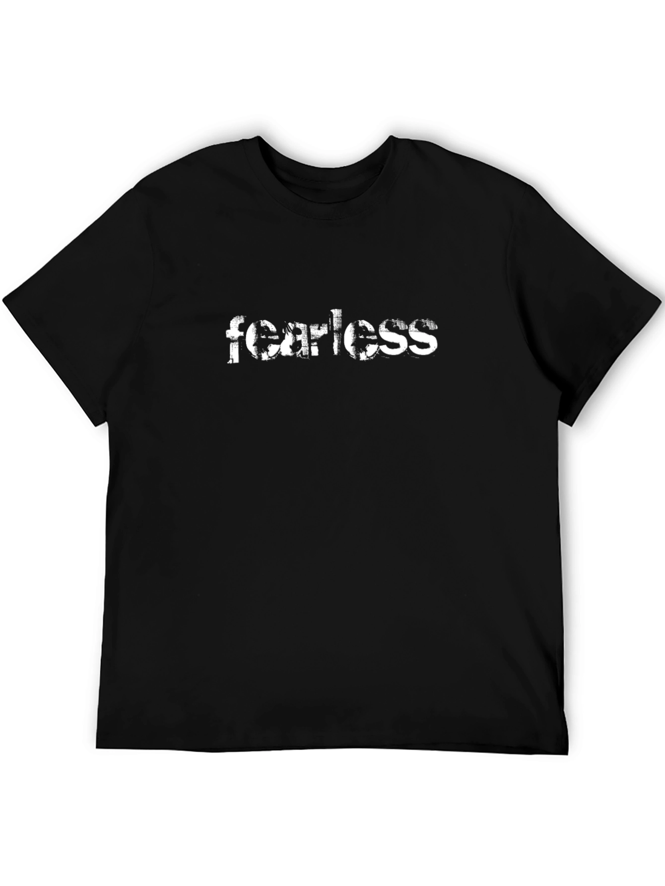 Fearless Black Graphic T-Shirt