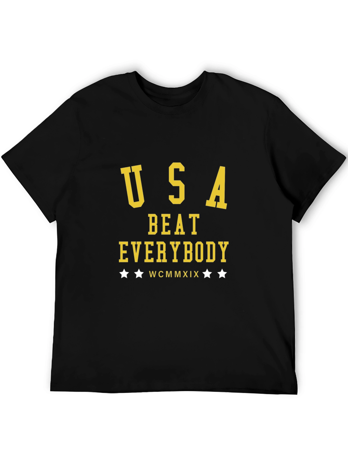 USA Beat Everybody Graphic T-Shirt - Black