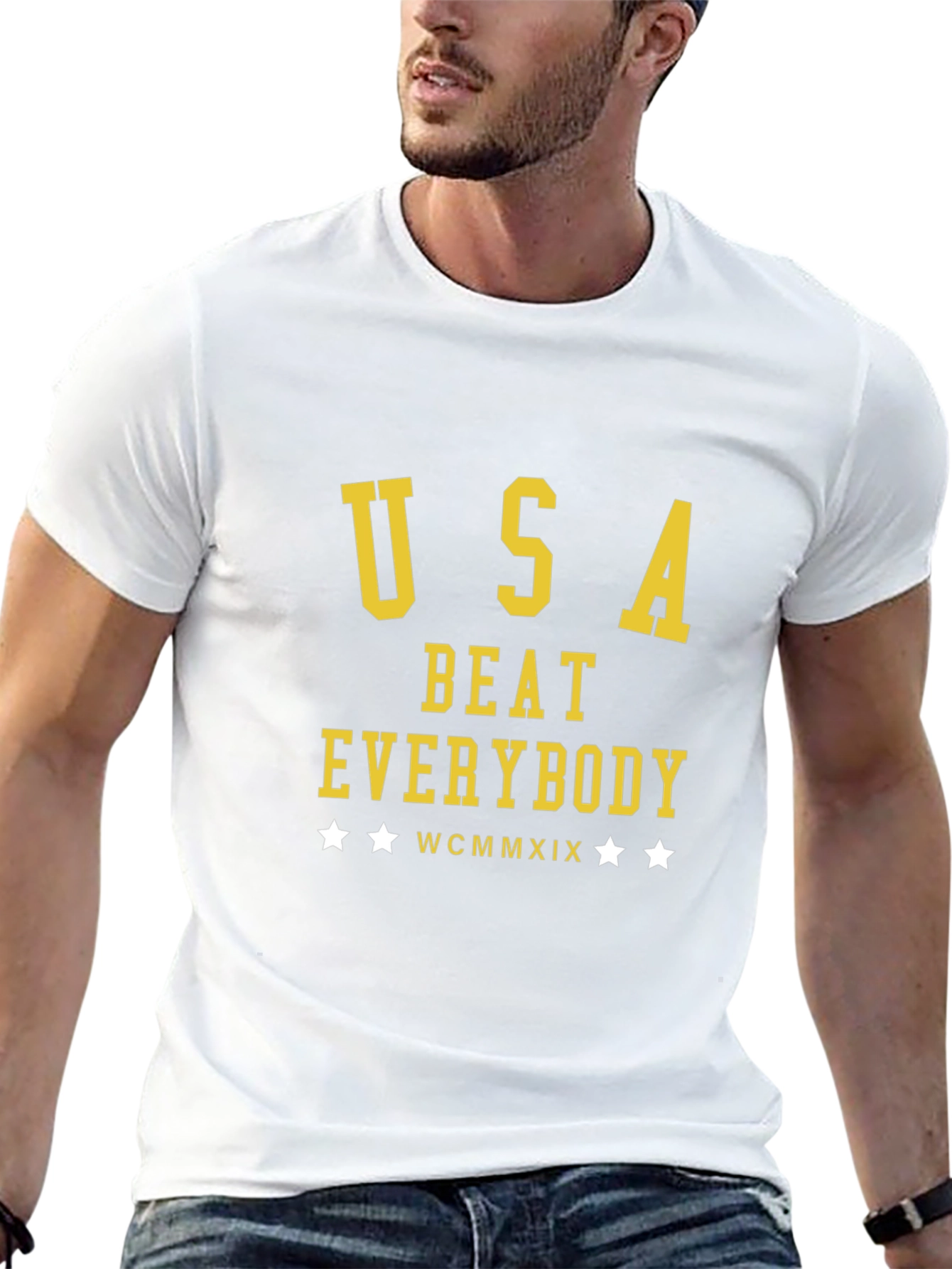 USA Beat Everybody Graphic T-Shirt - Black