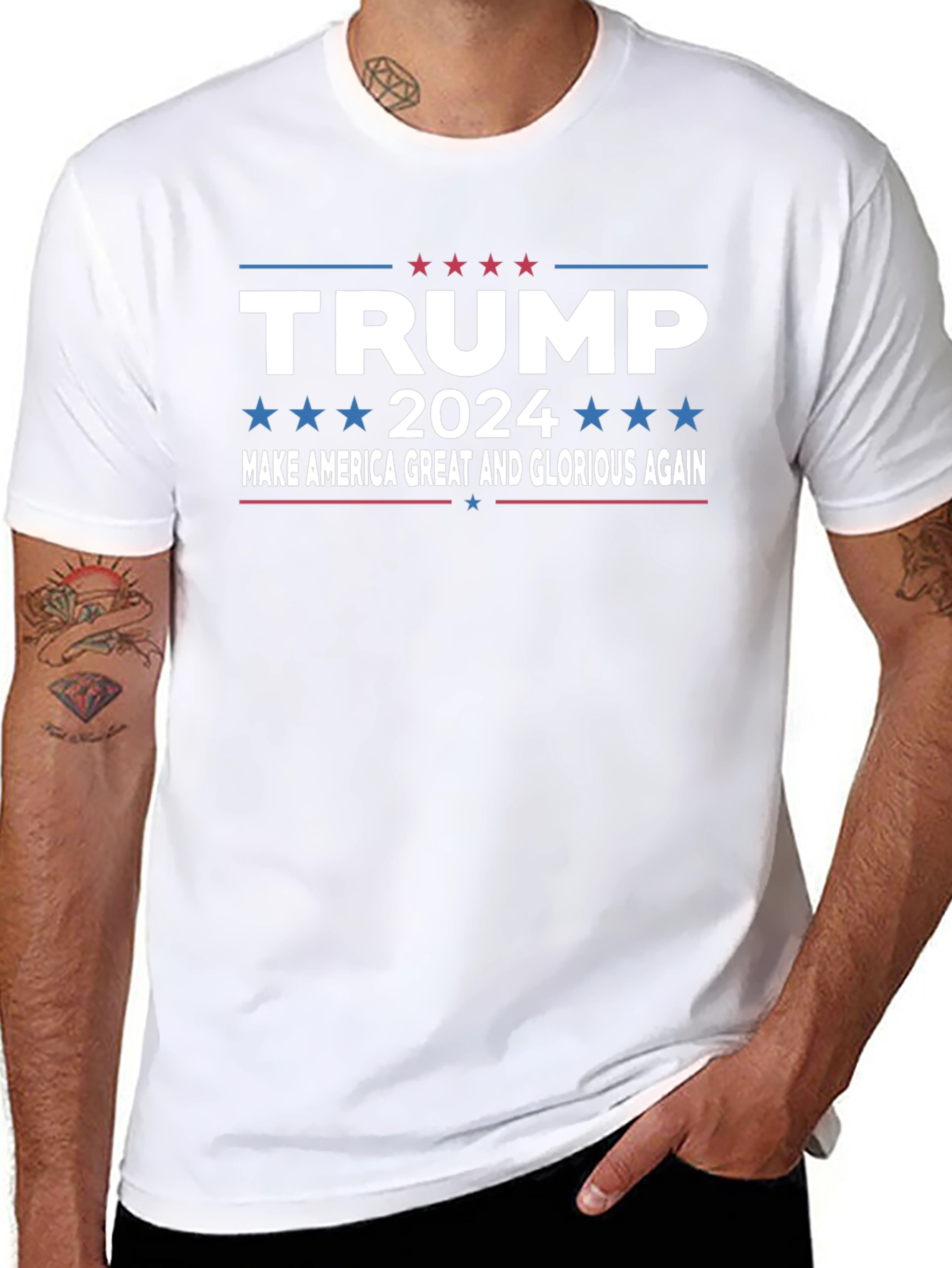 Trump 2024 Graphic Tee - MAGA Re-election Shirt