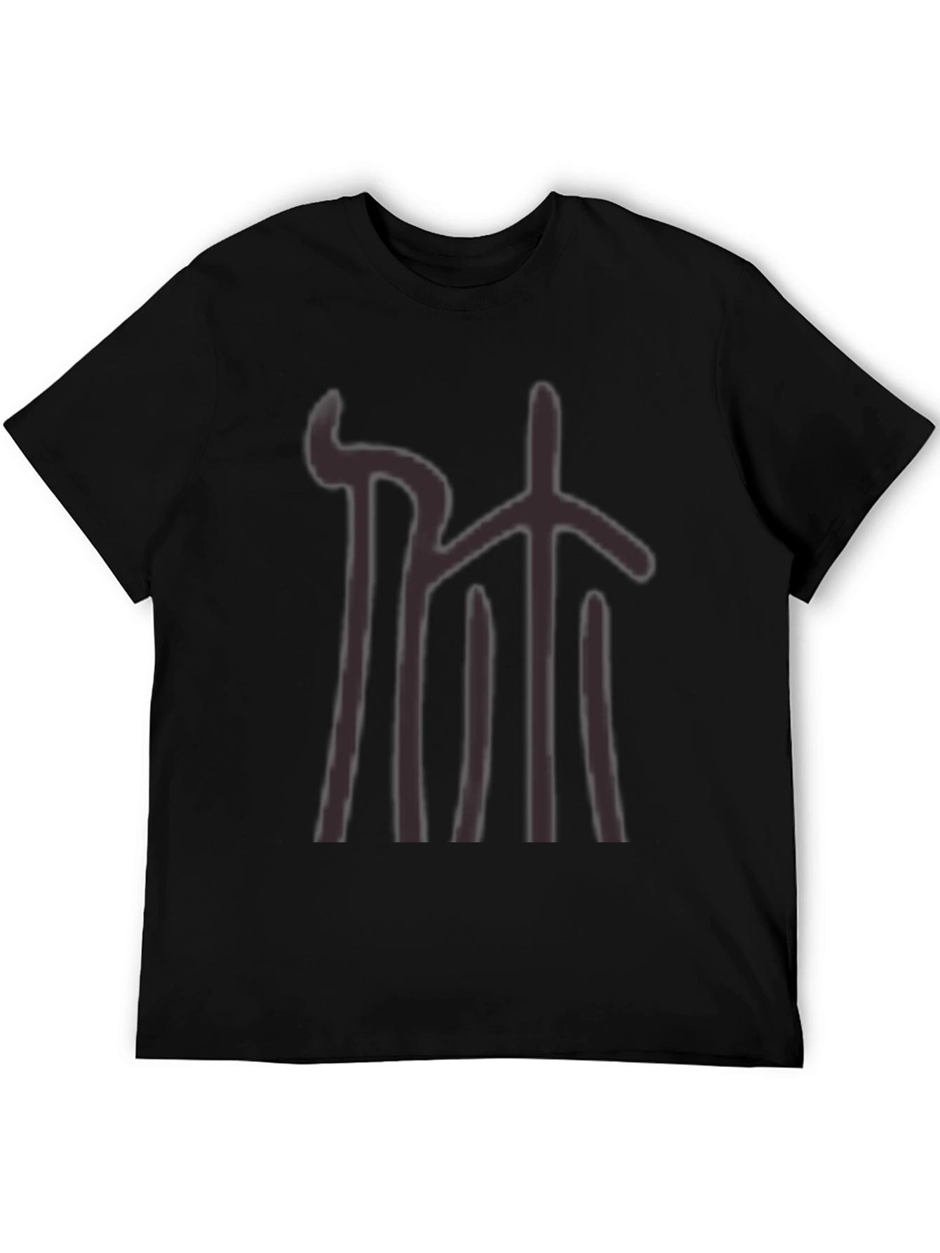 Abstract Graphic Print Tee - Casual Style