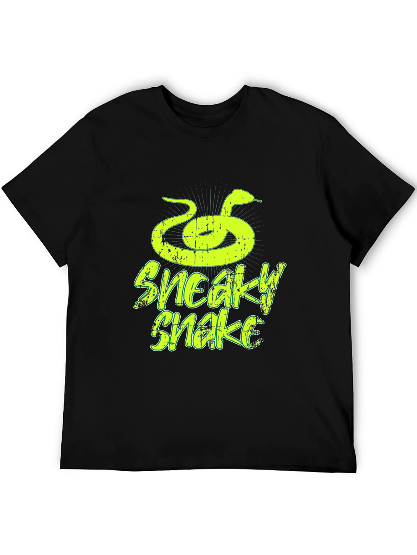 Sneaky Snake Graphic Tee - Trendy Mens T-Shirt