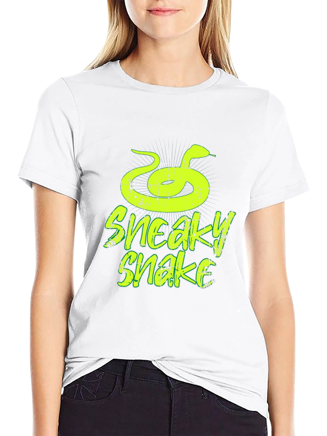 Sneaky Snake Graphic Tee - Trendy Mens T-Shirt