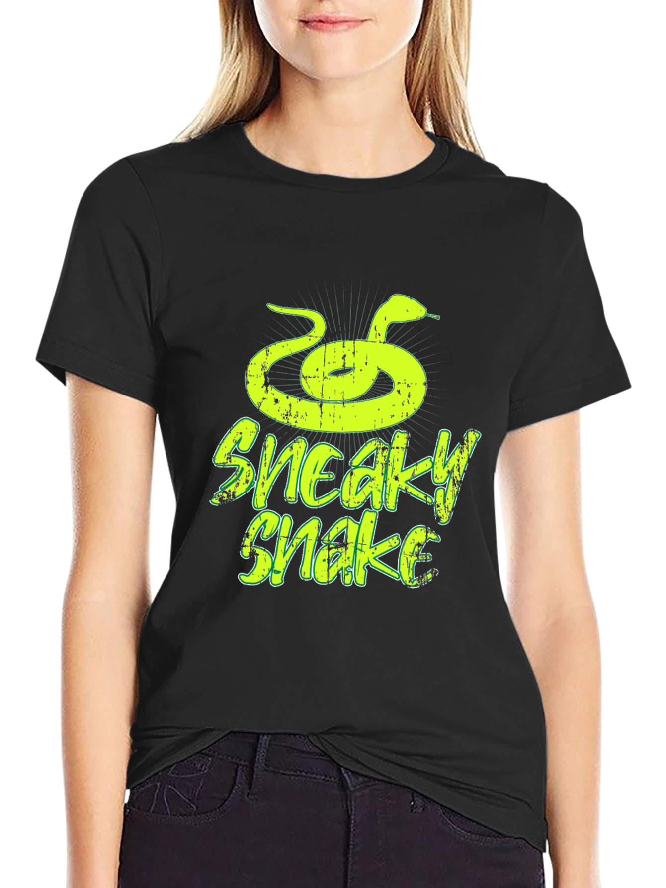Sneaky Snake Graphic Tee - Trendy Mens T-Shirt