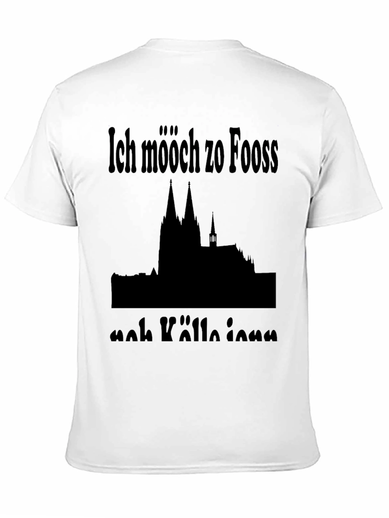 Ich Mööch Zo Fooss Nah Kölle Black T-Shirt