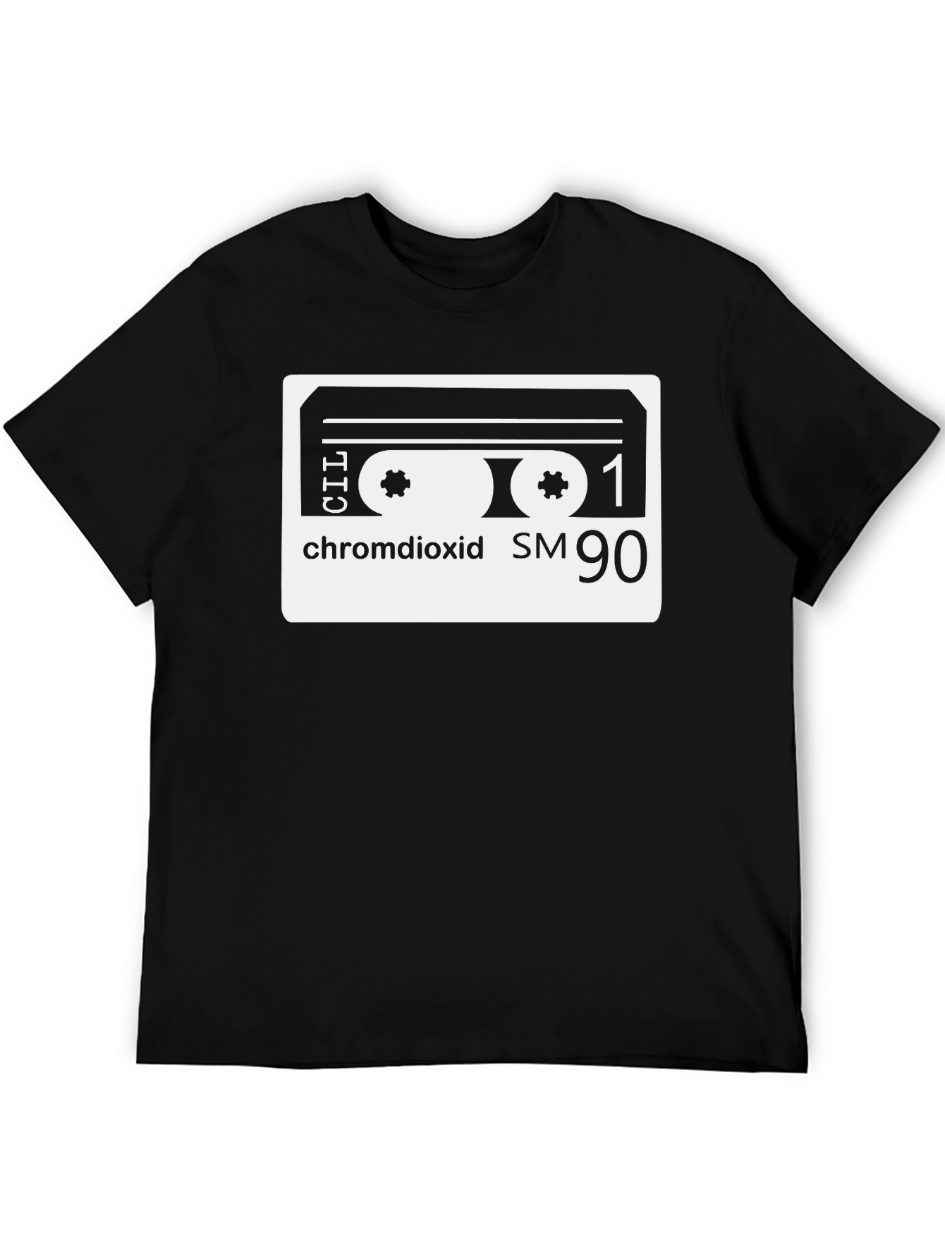 Retro Mixtape Graphic T-Shirt - Chromdioxid SM 90