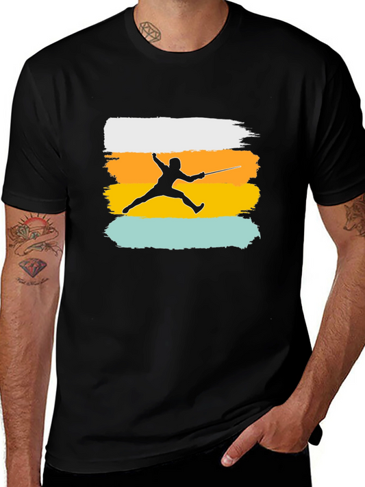 Fencing Silhouette Graphic Tee