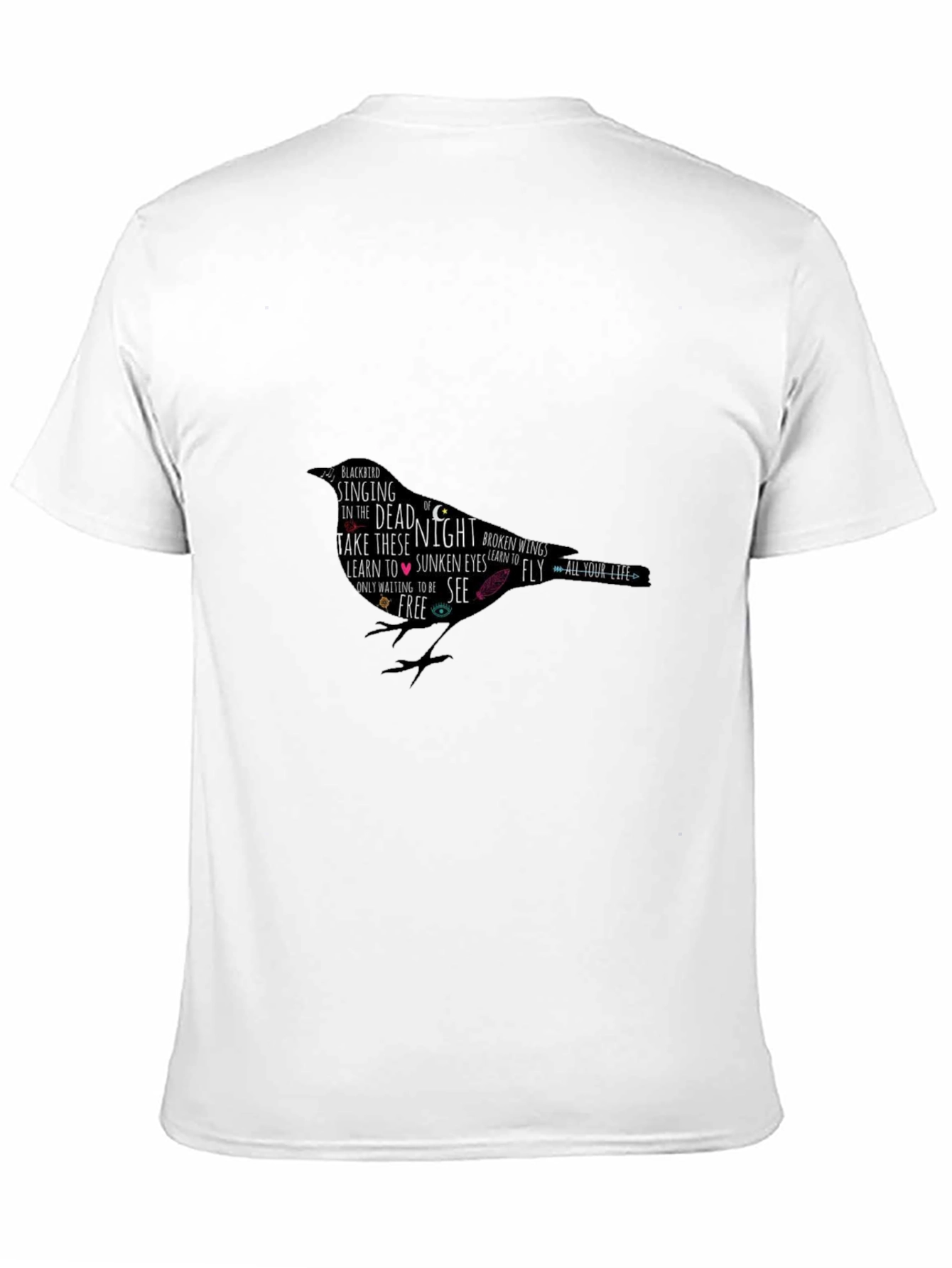 Black Bird Lyric Graphic T-Shirt